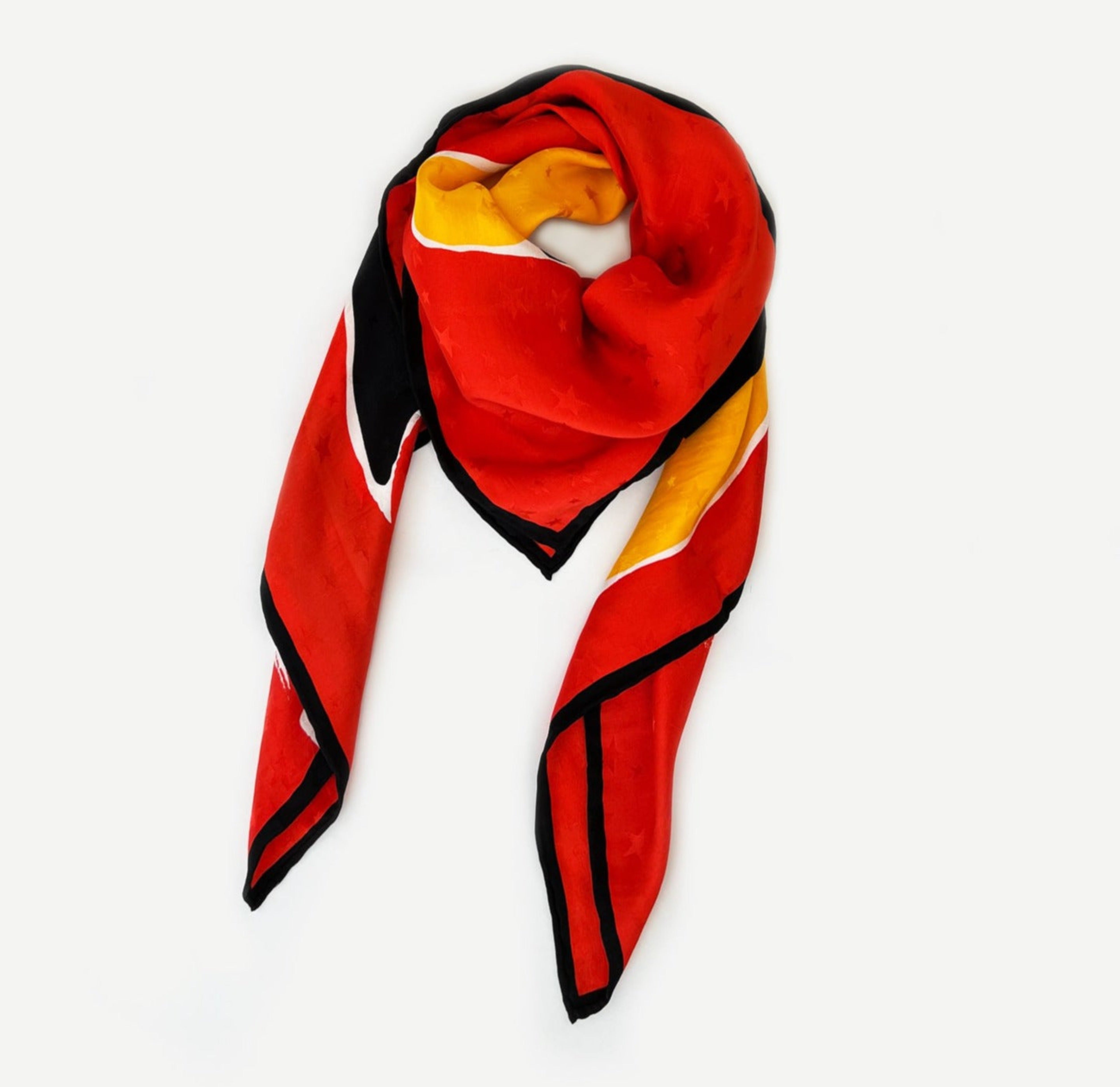 silk scarf aries jacquard