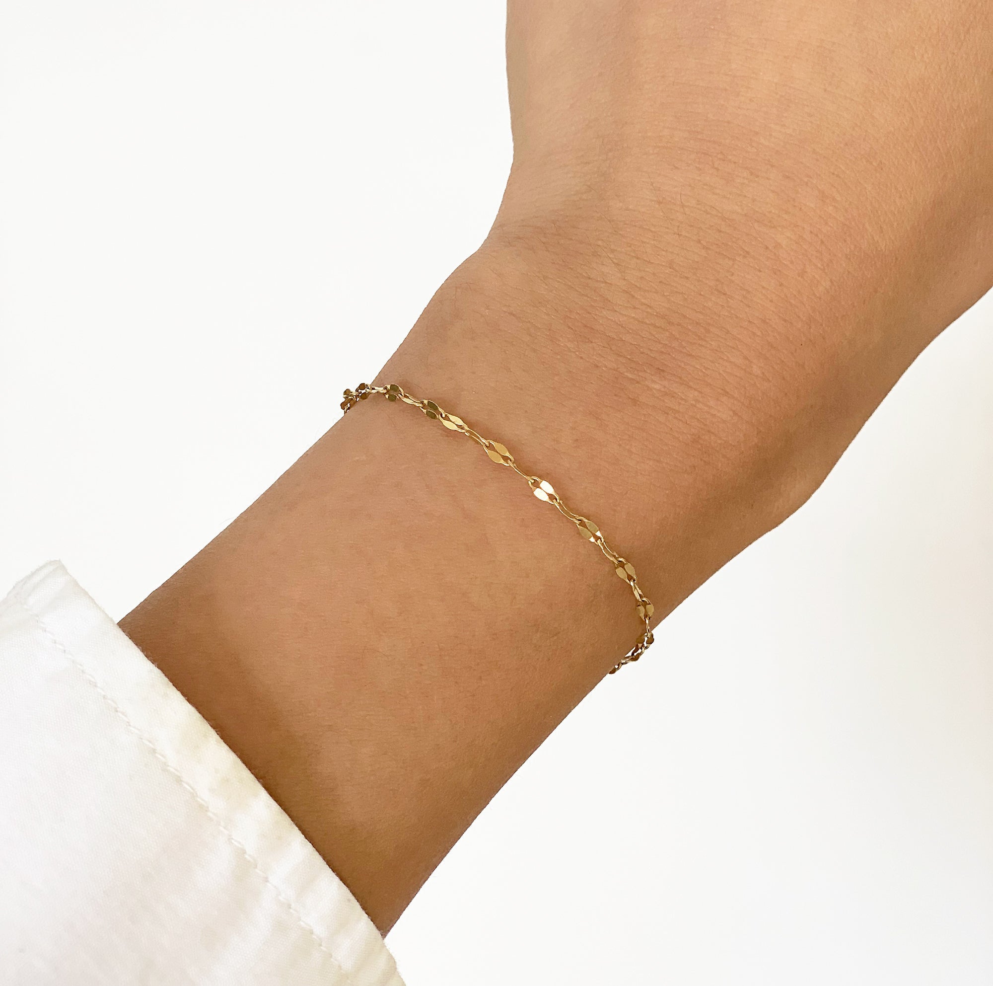 dainty gold bracelet waterproof affordable jewelry