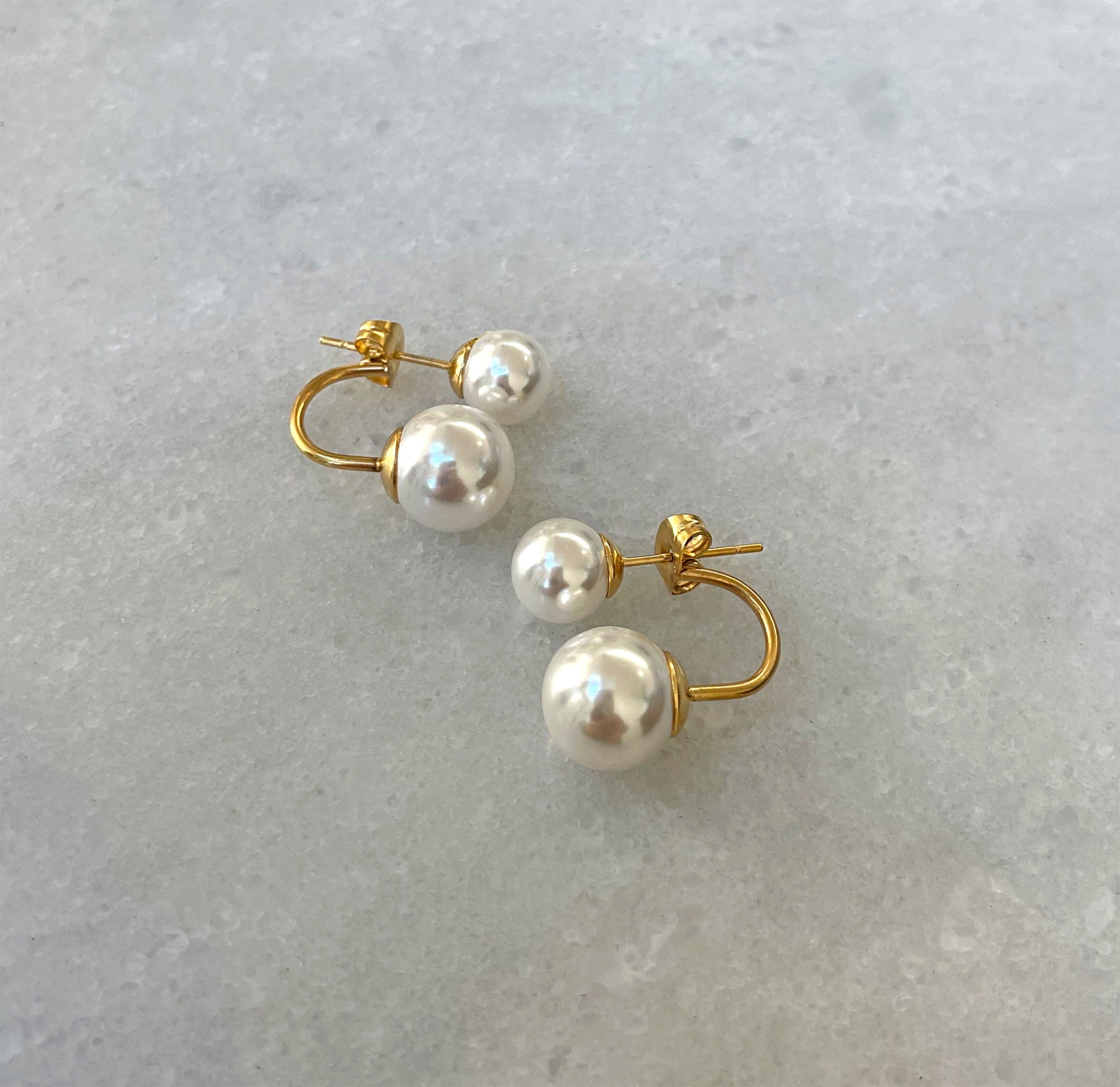 pearl jacket earrings waterproof jewelry