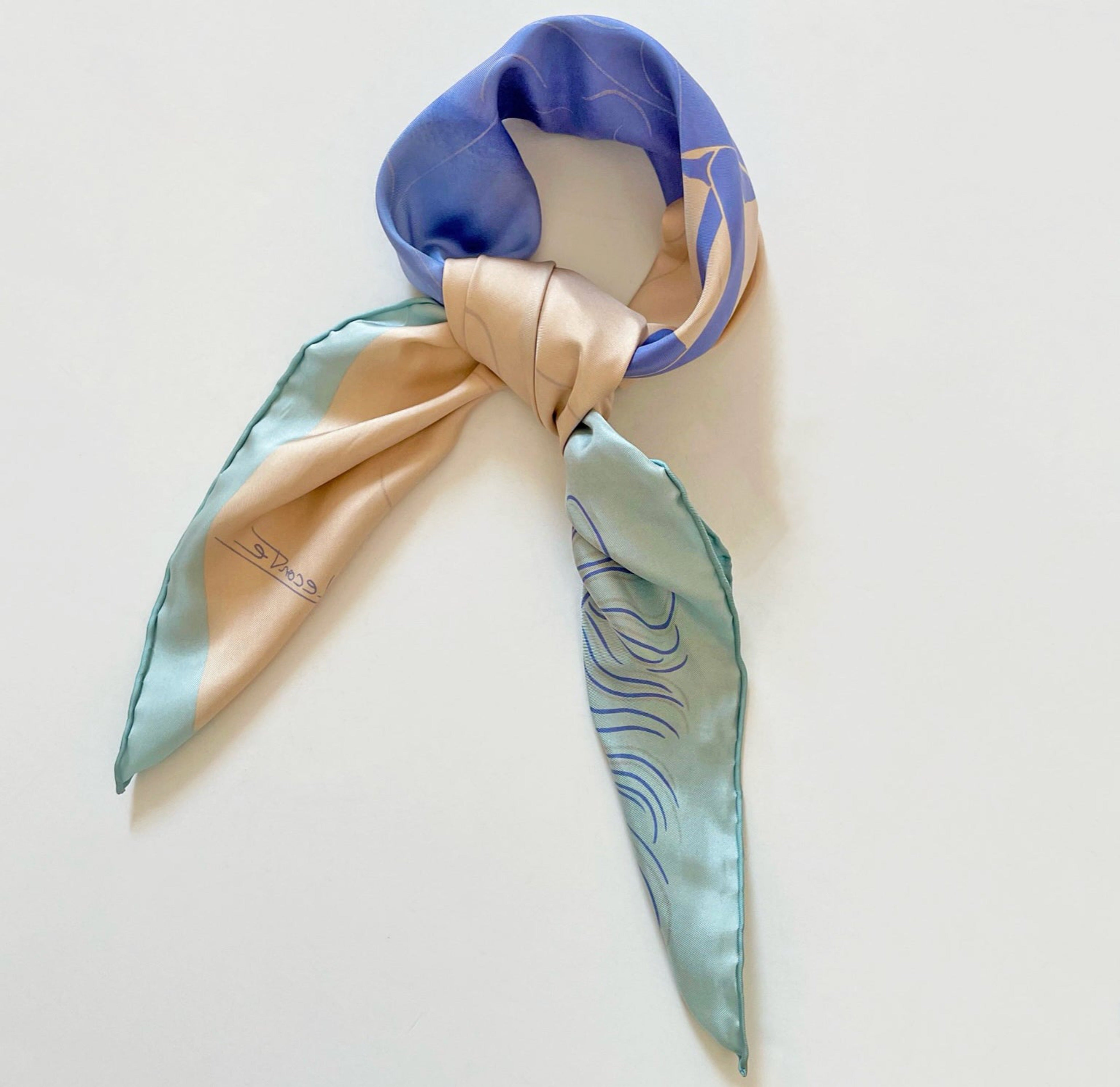 Gemini silk scarf