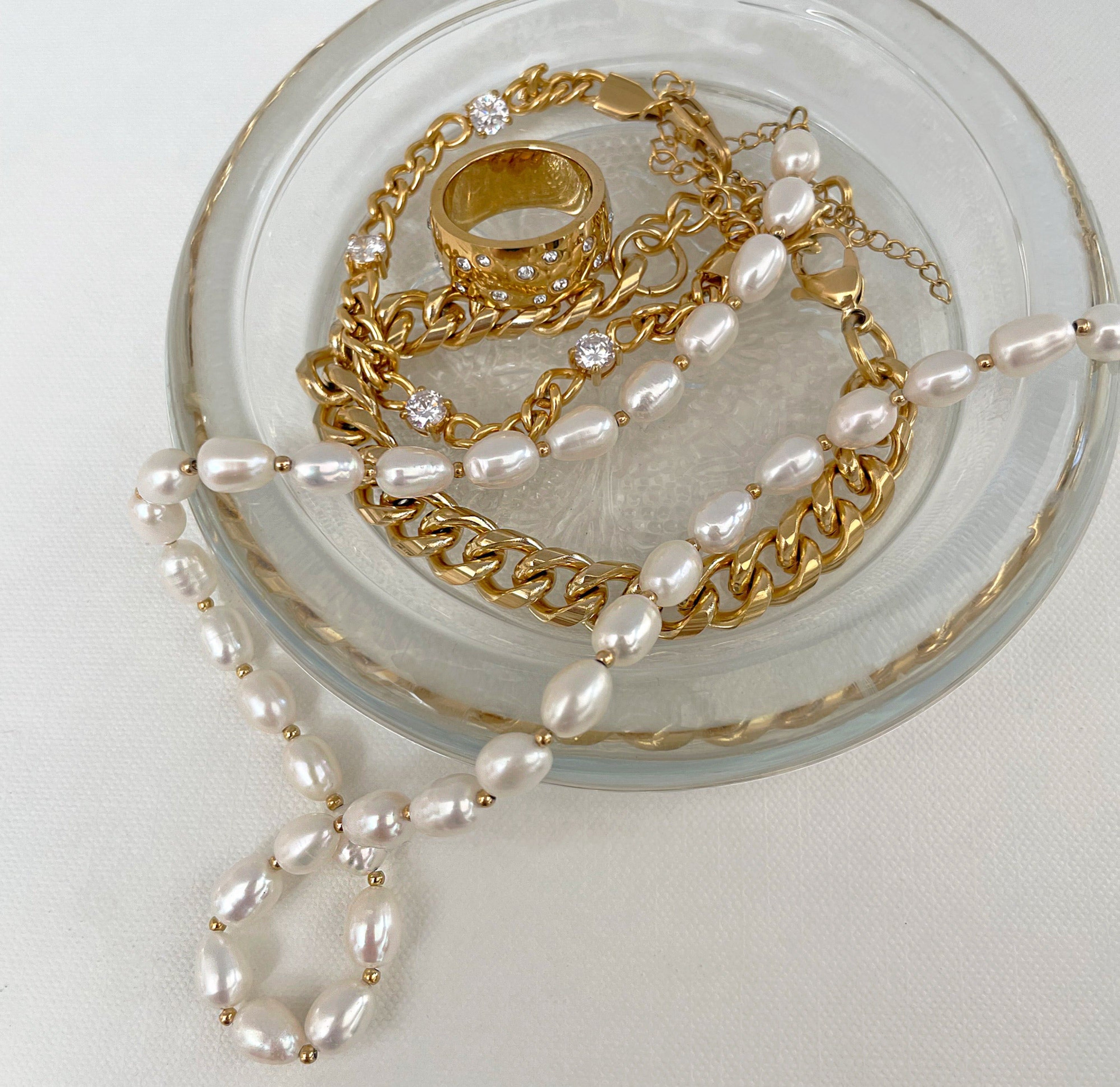 pearl necklace waterproof jewelry