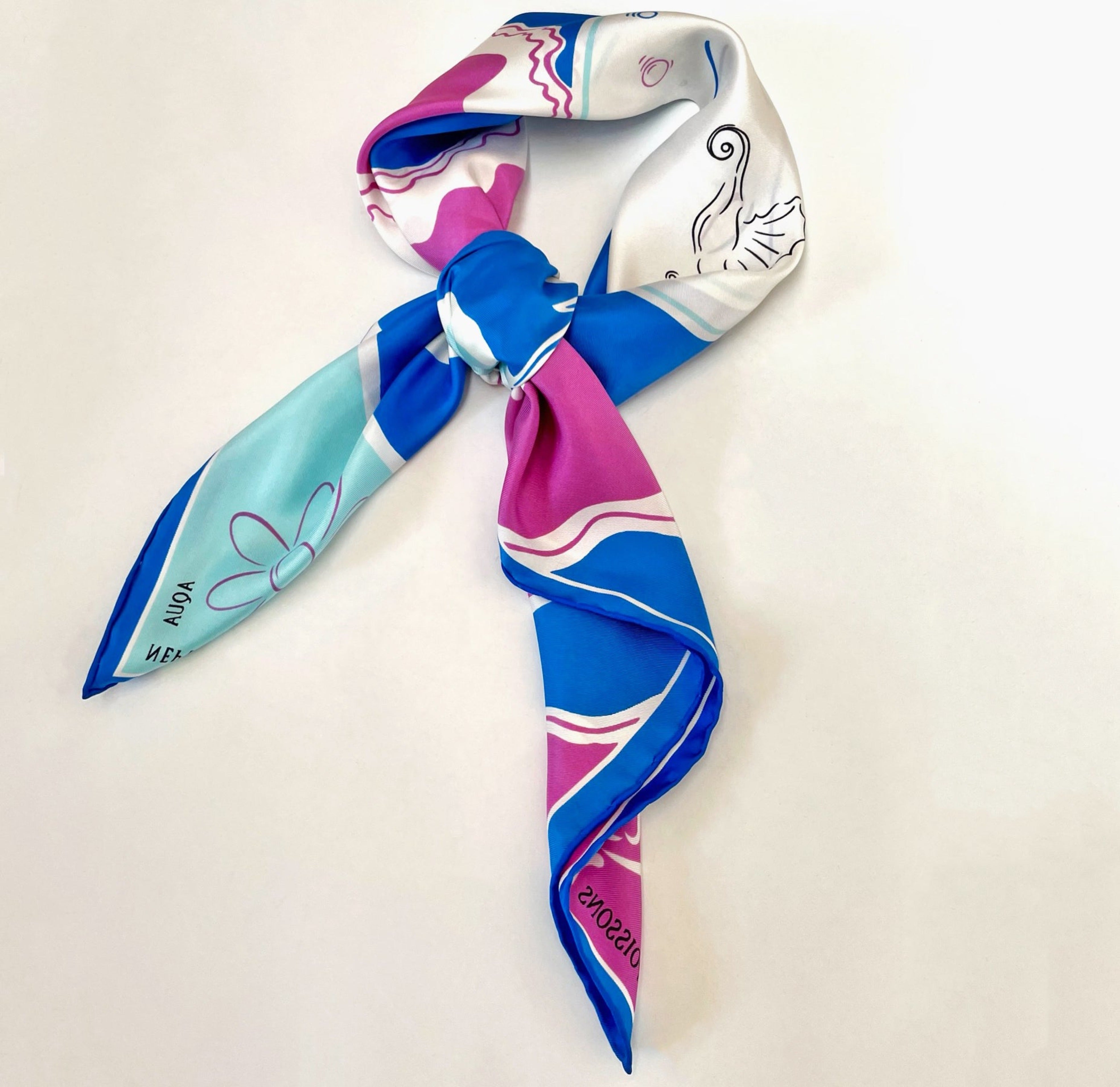 Pisces silk scarf