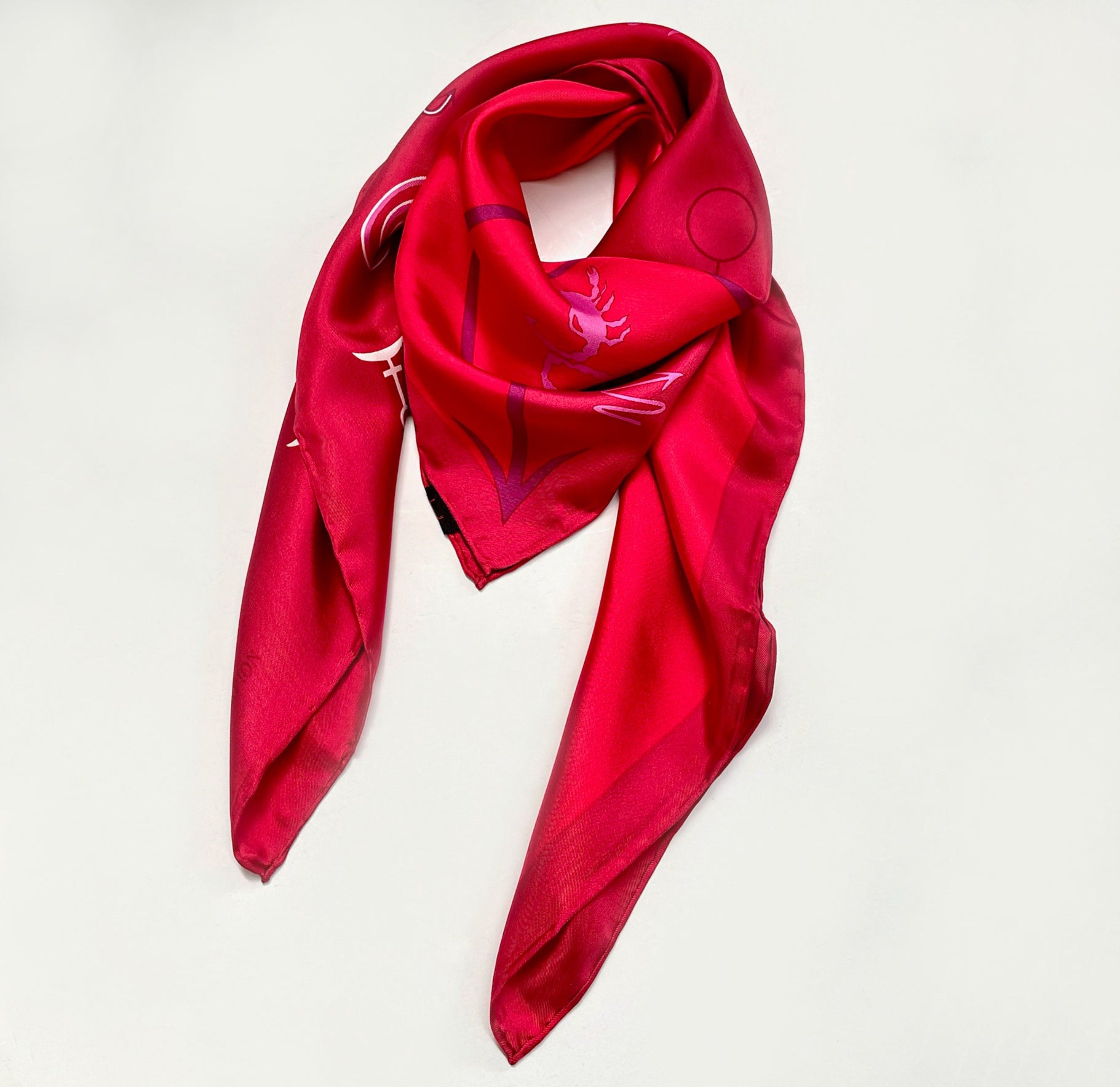scorpio silk scarf