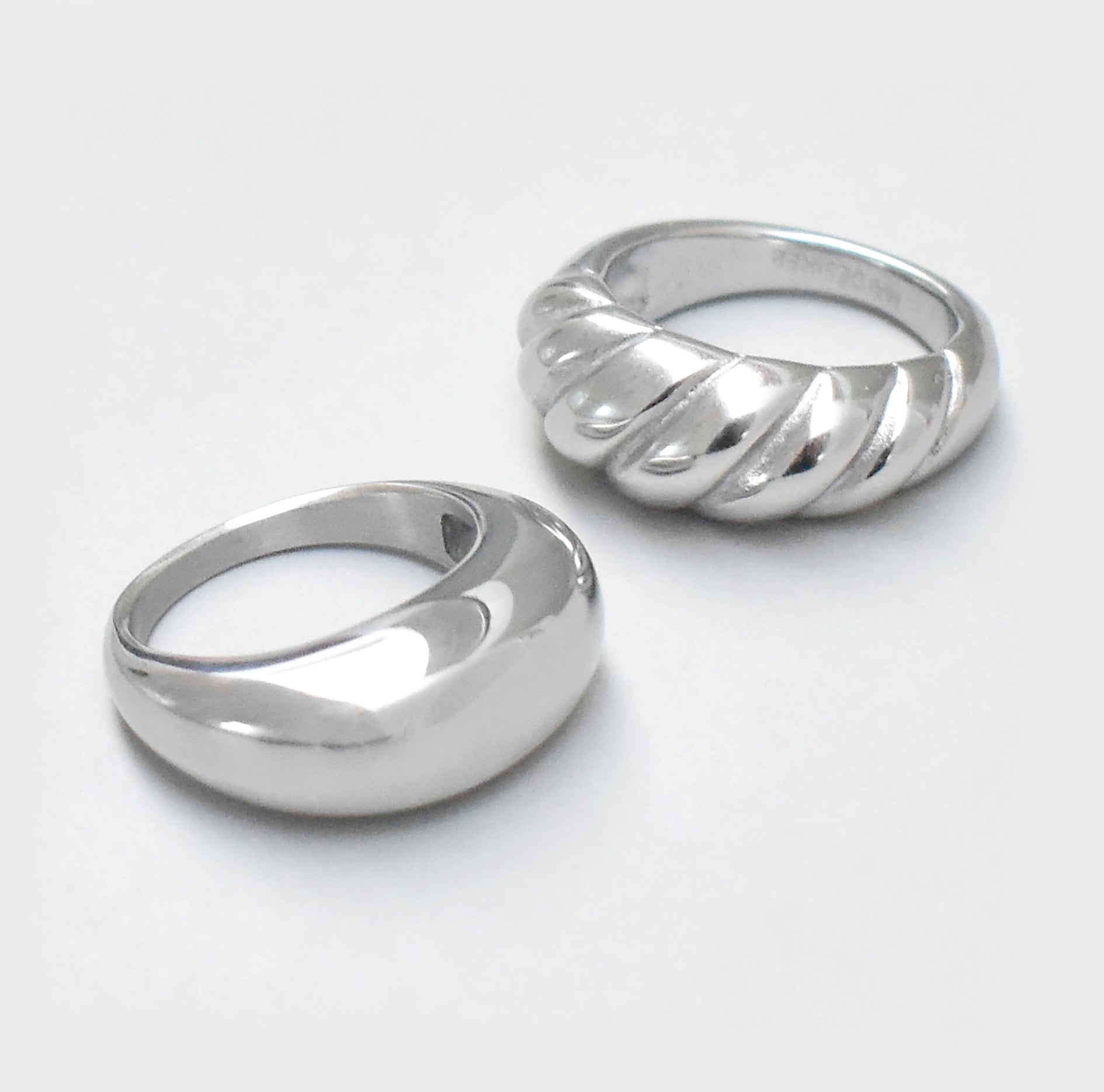 silver rings waterproof tarnish free jewelry