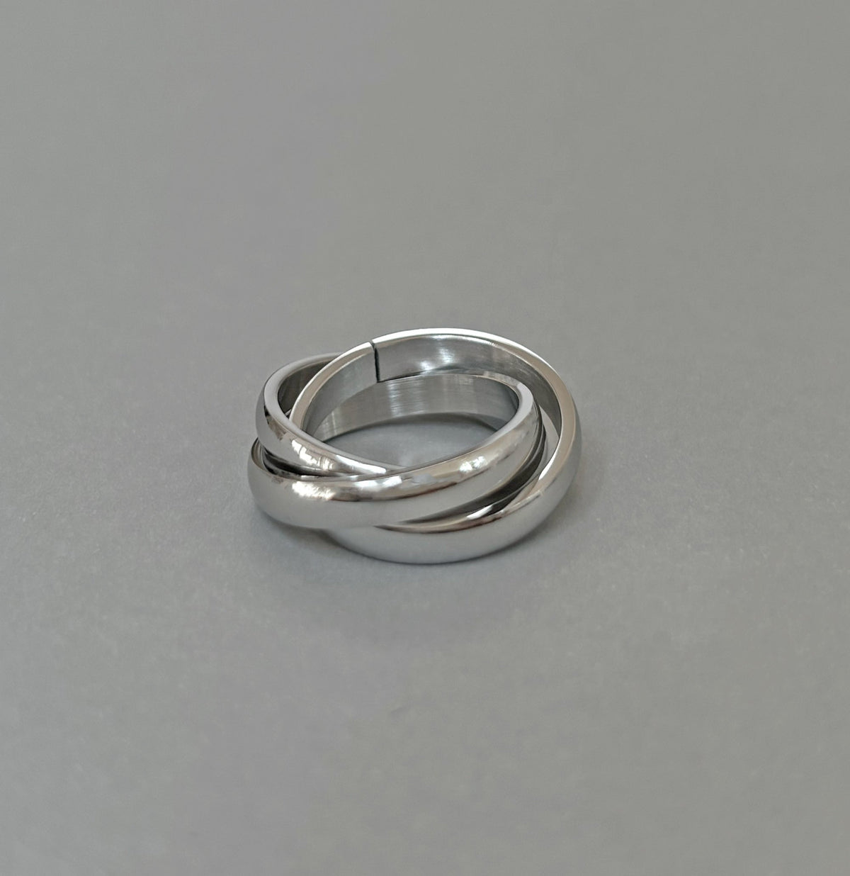 Silver Triple Ring Band | Waterproof Jewelry – Mai Désirée