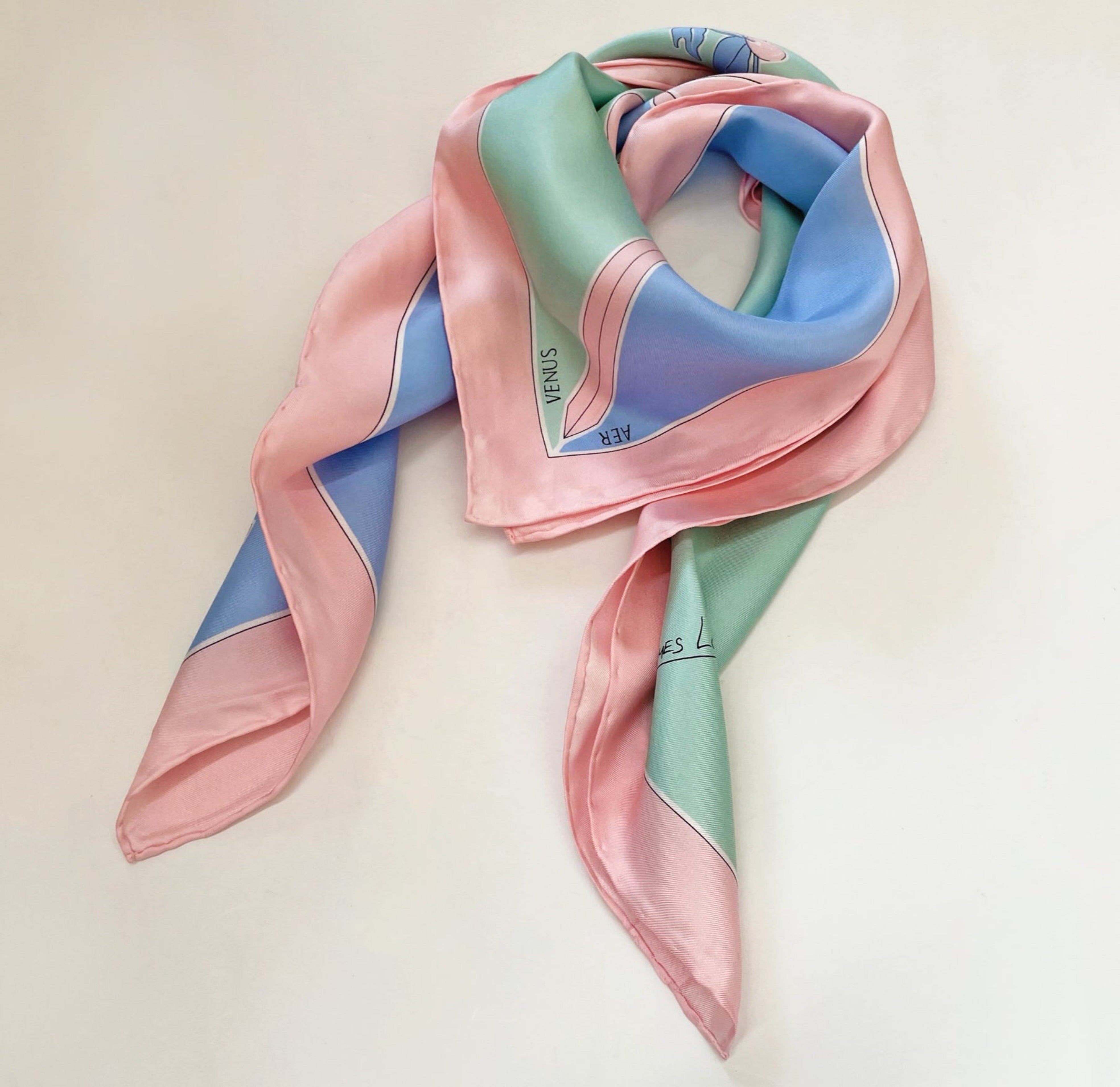 libra silk scarf