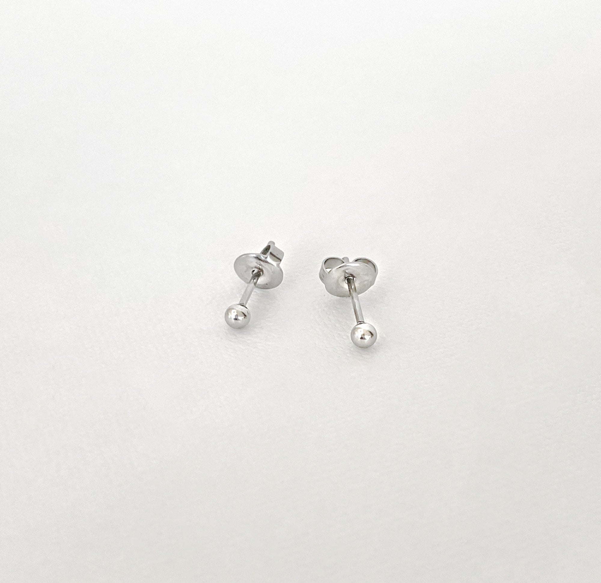 xs silver ball stud earrings waterproof jewelry