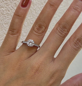 stainless steel diamond engagement ring waterproof jewelry