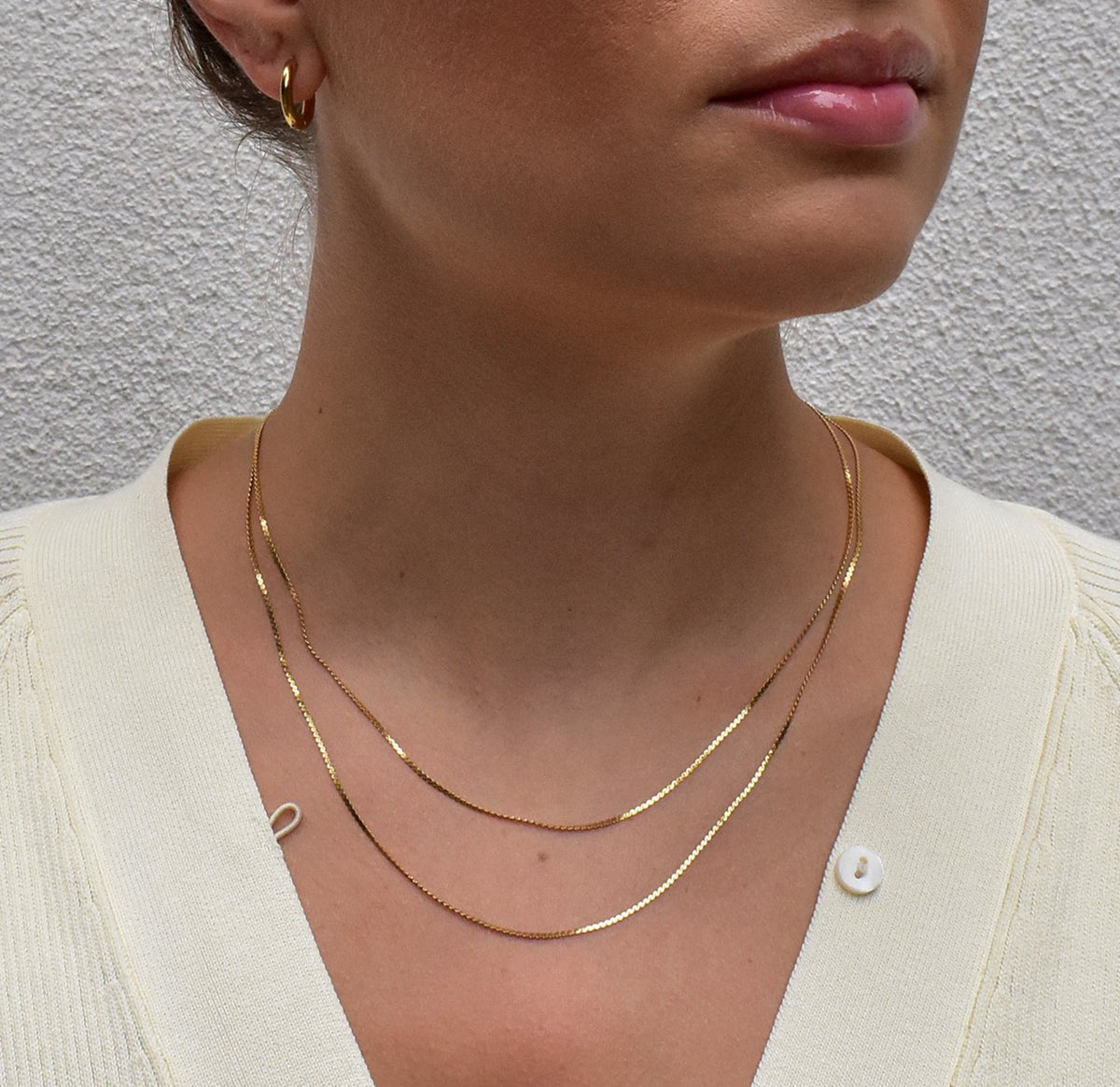 dainty gold chain necklace