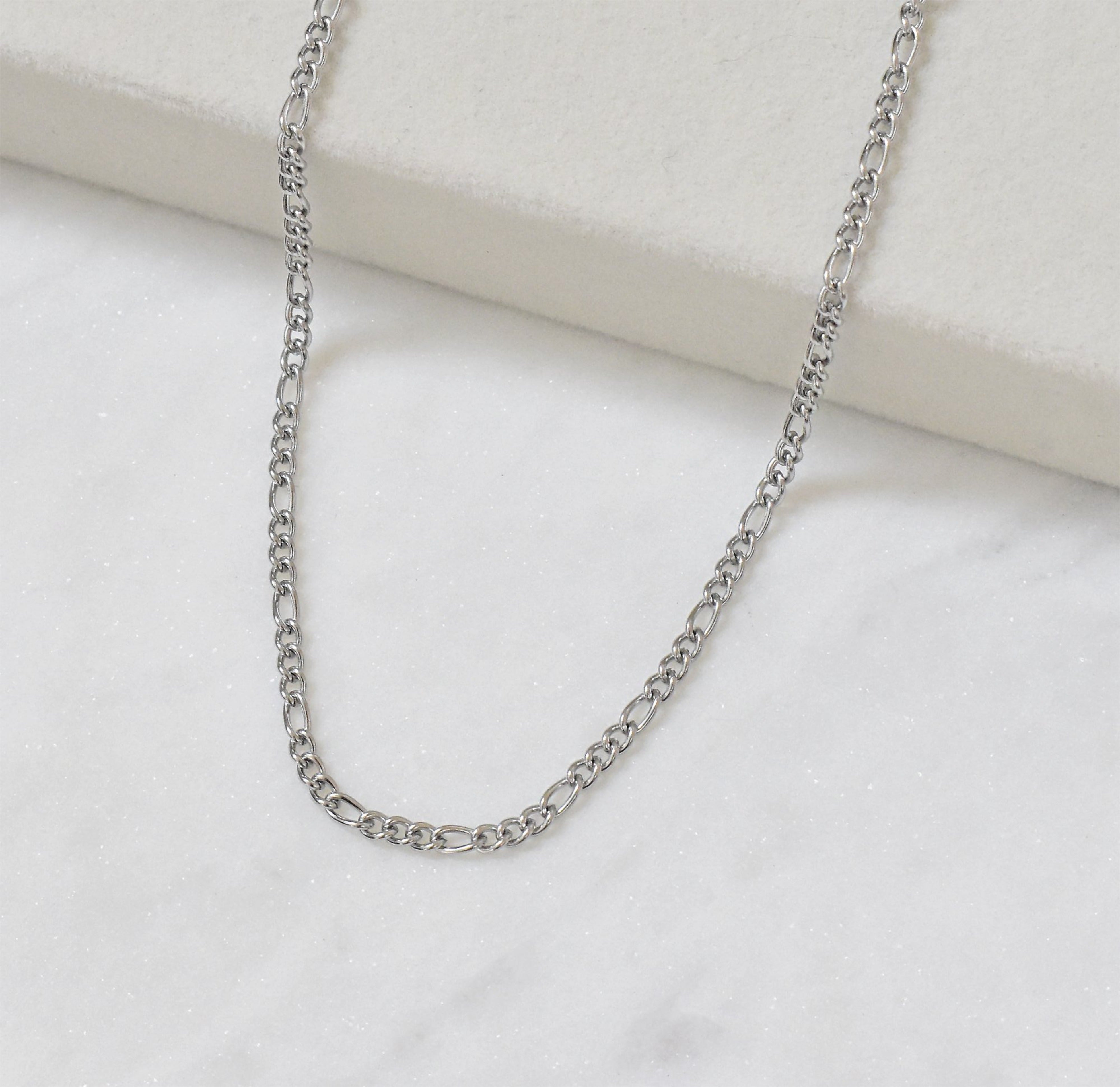 DAINTY SILVER  CHAIN NECKLACE TARNISH RESISTANT