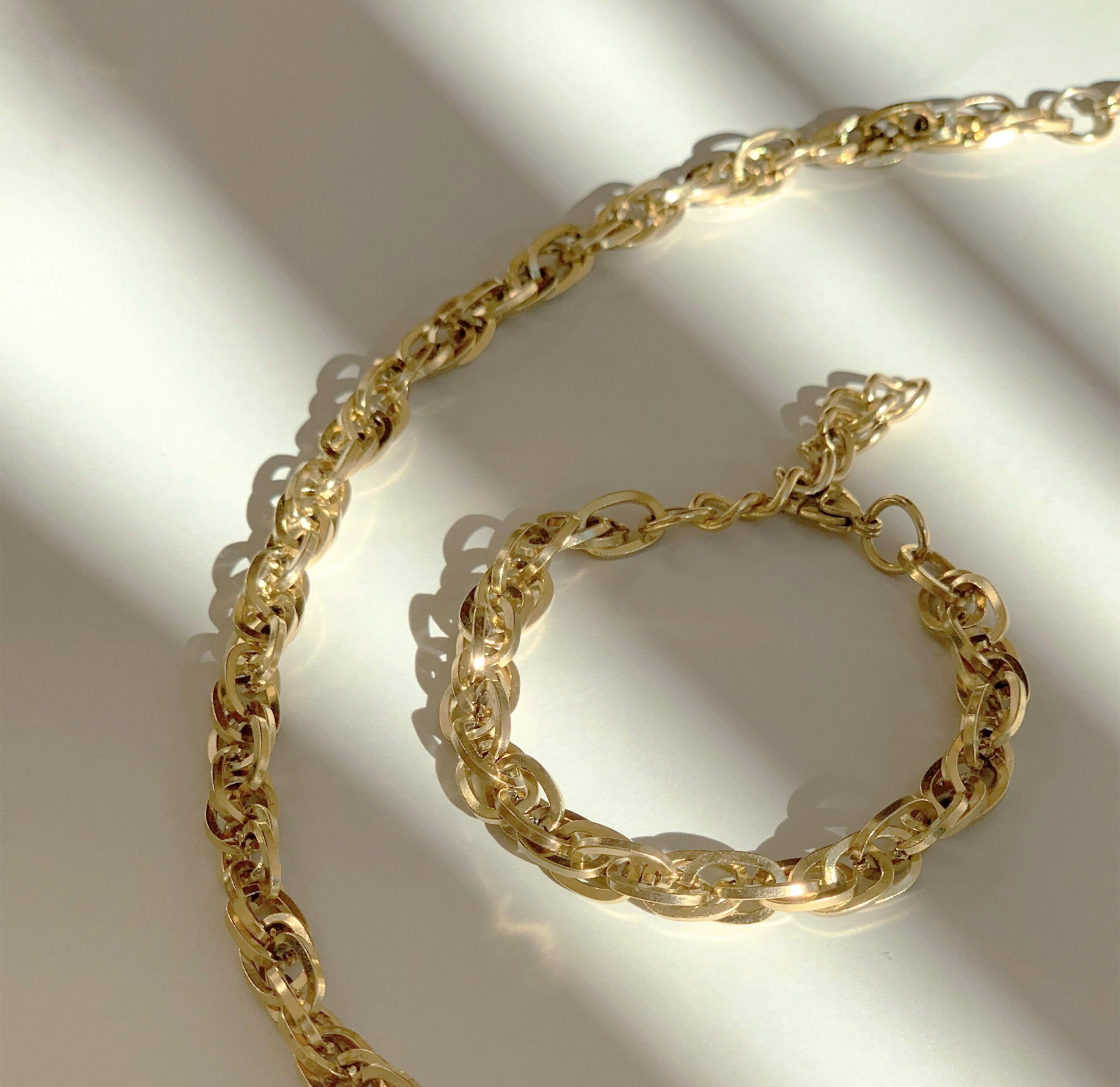 gold chain set jewelry waterproof