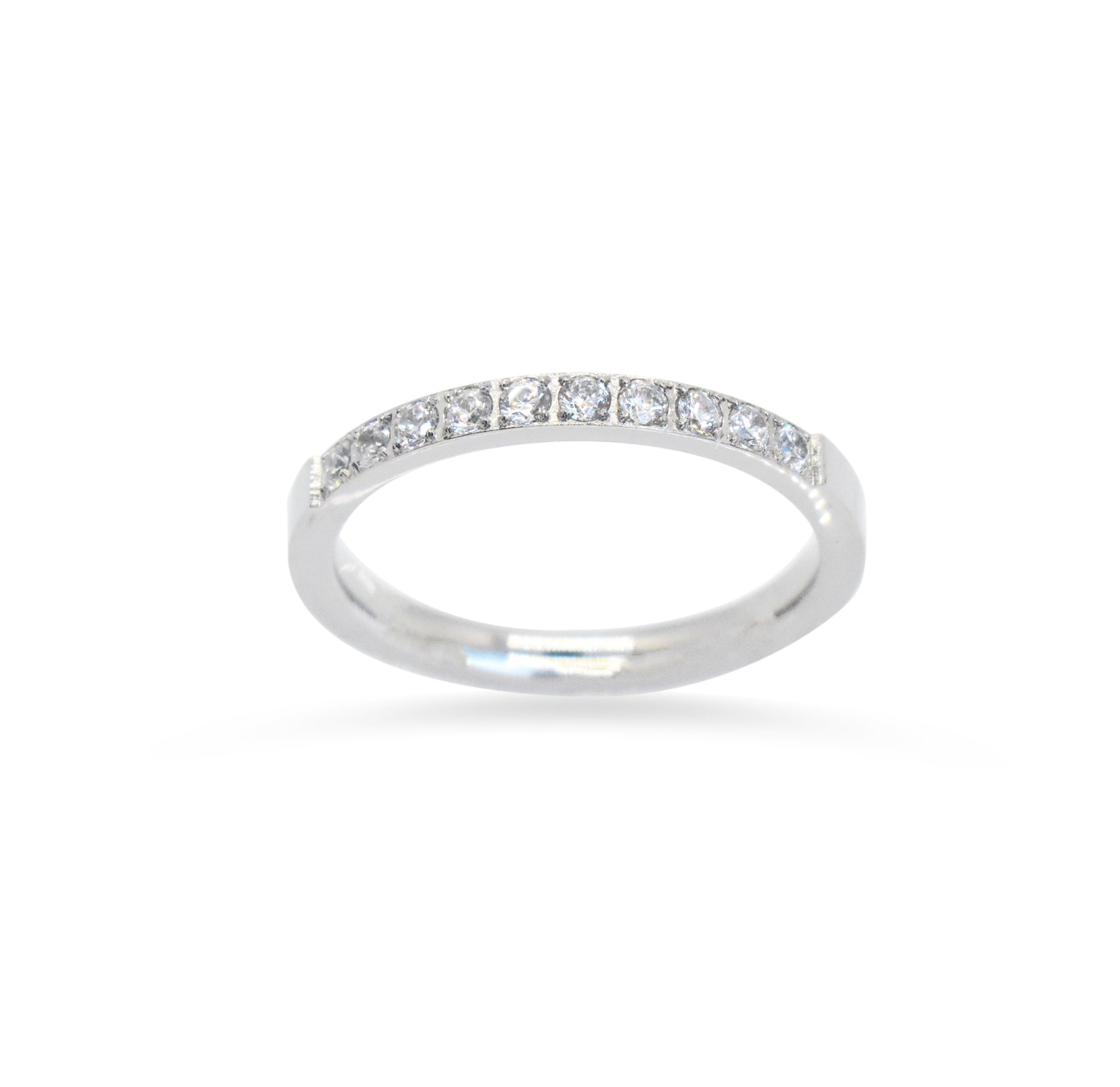 STELLA SILVER ETERNITY STACKABLE RING