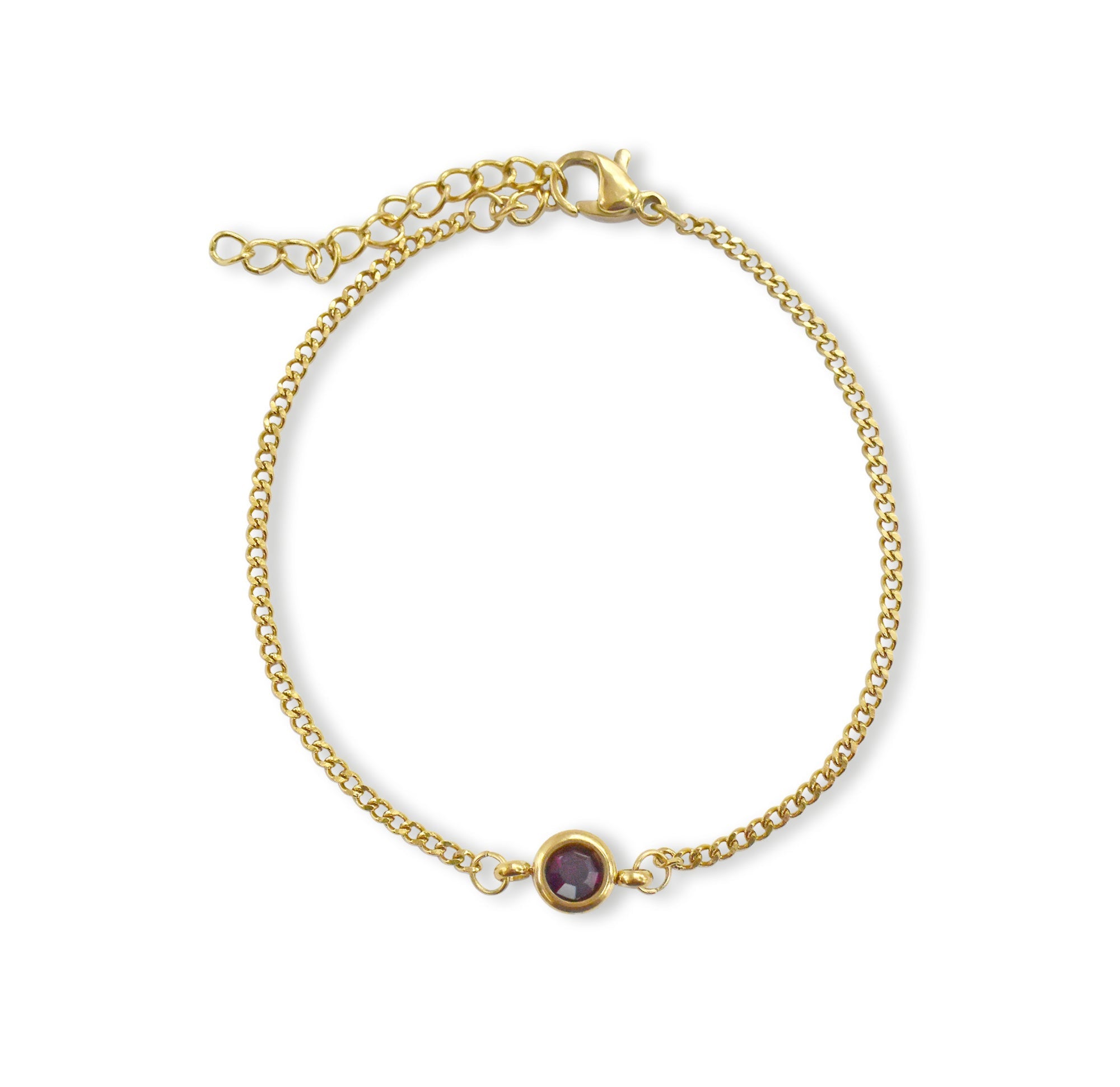 amethyst bracelet birthstone jewelry