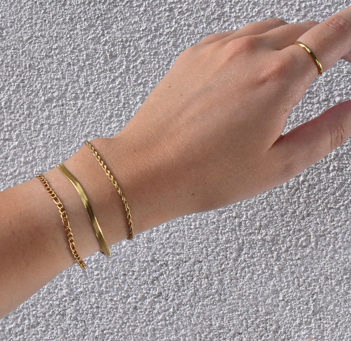 gold dainty bracelets