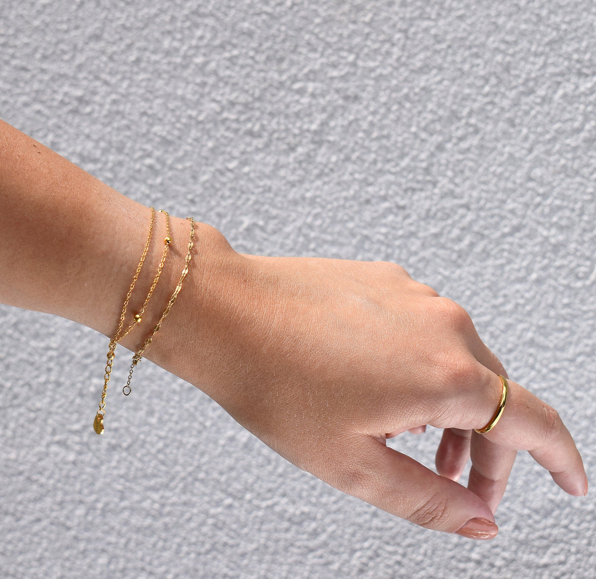 dainty gold chain bracelet waterproof jewelry