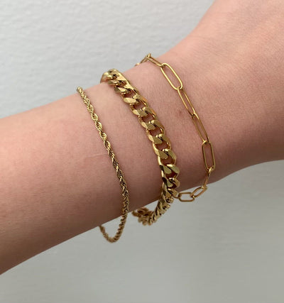 gold chain bracelets waterproof jewelry