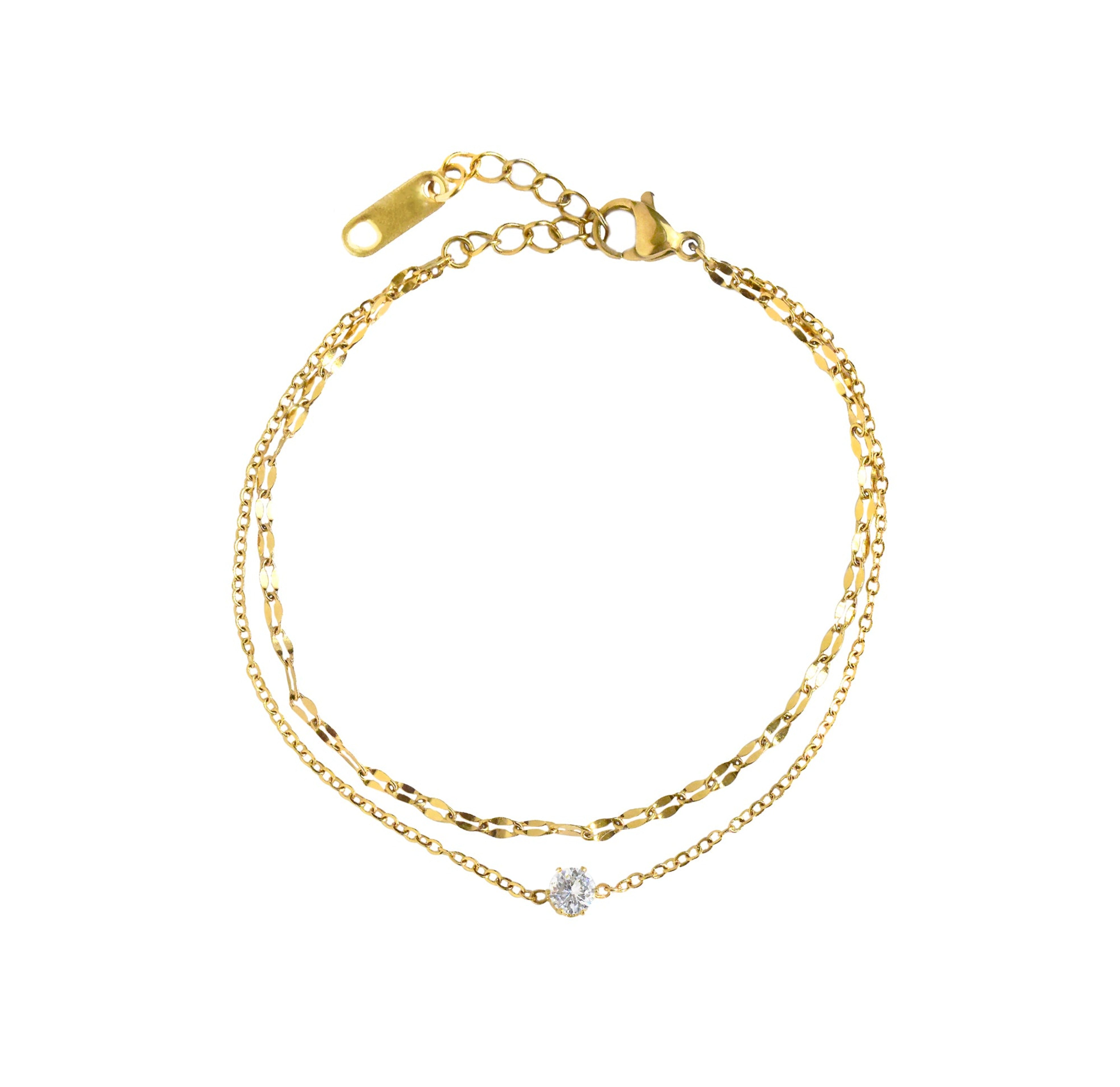 dainty gold bracelet waterproof jewelry