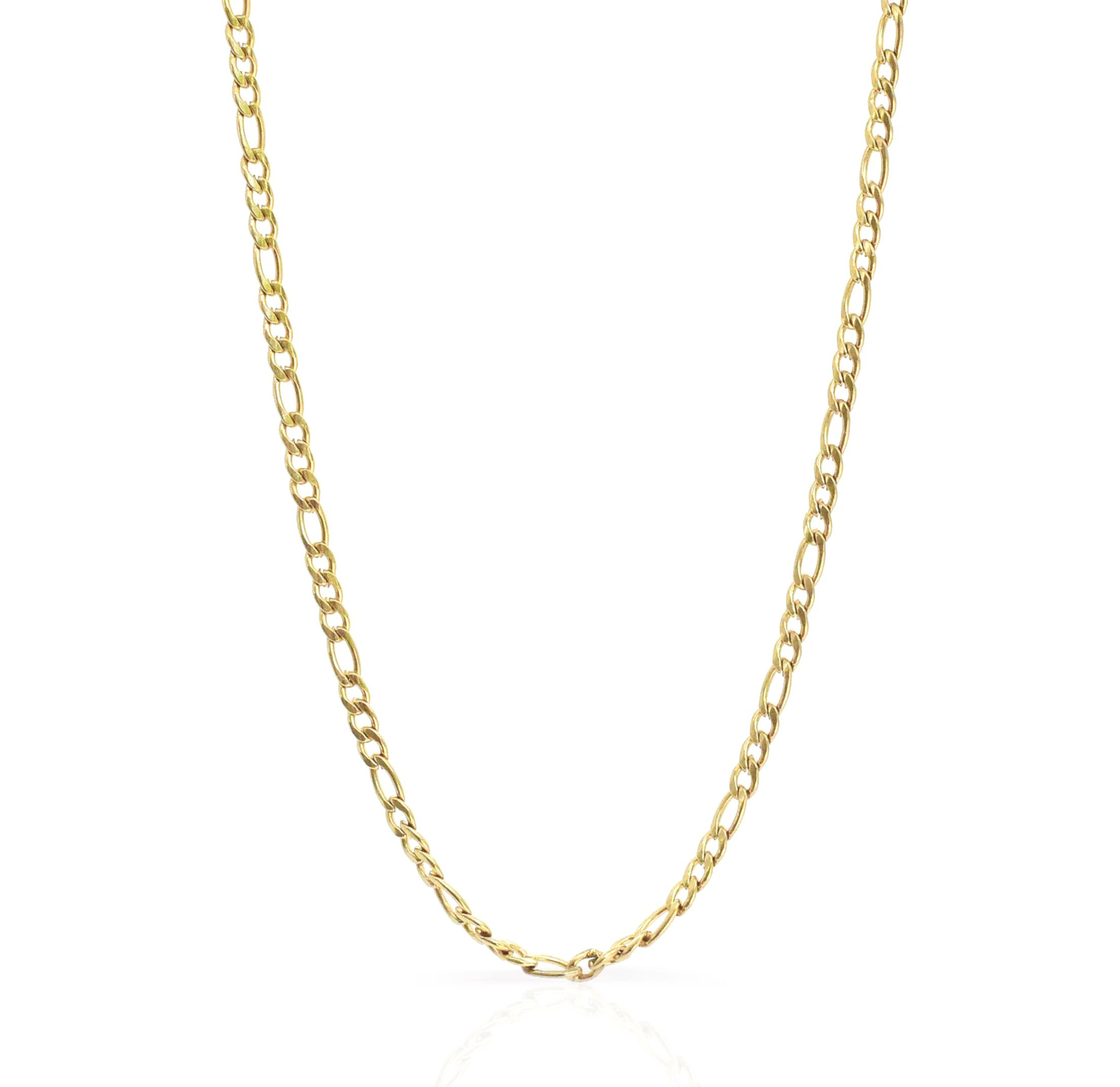 gold figaro chain necklace water resistant