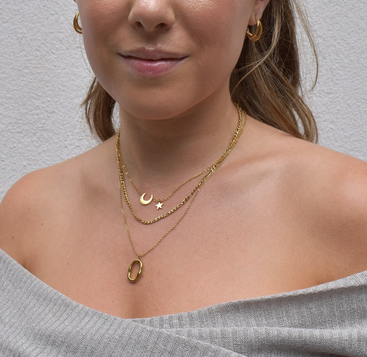 dainty gold chain necklace waterproof 