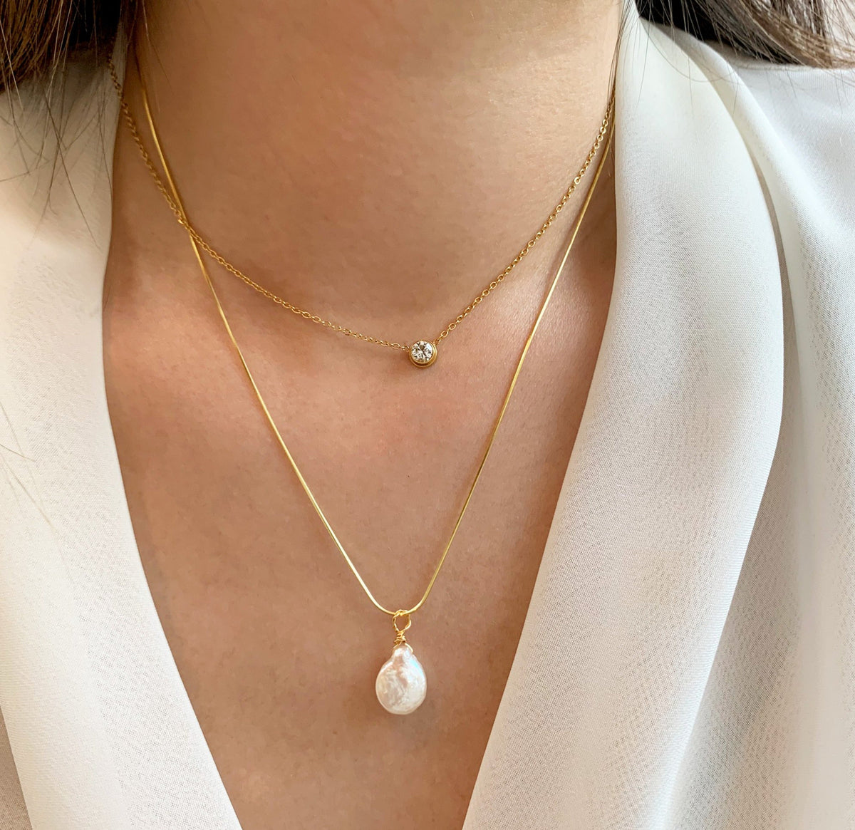 pearl pendant necklace waterproof