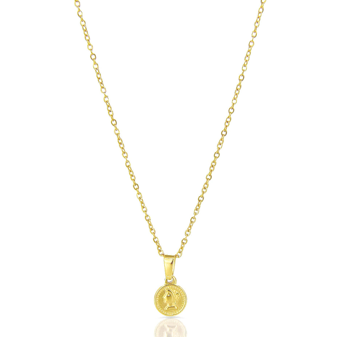 DAINTY GOLD COIN NECKLACE WATERPROOF JEWELRY