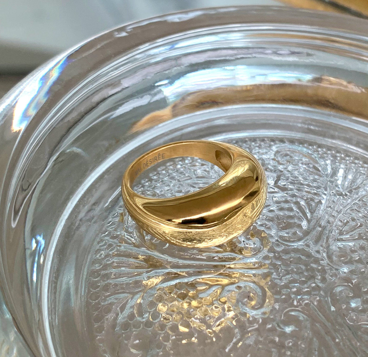GOLD DOME RING SAMPLE