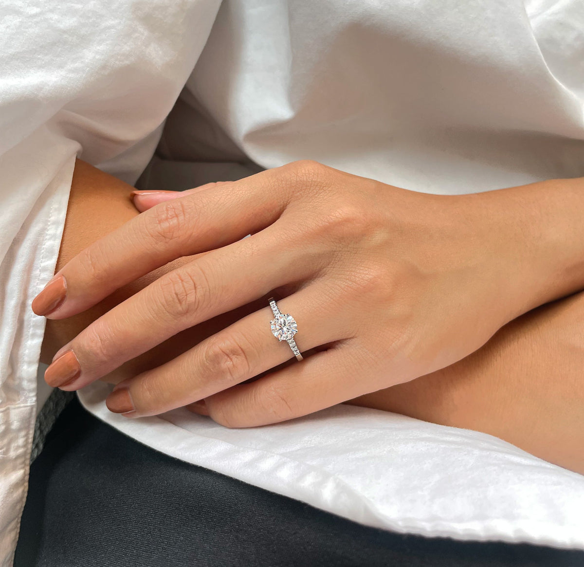 diamond ring waterproof promise ring 