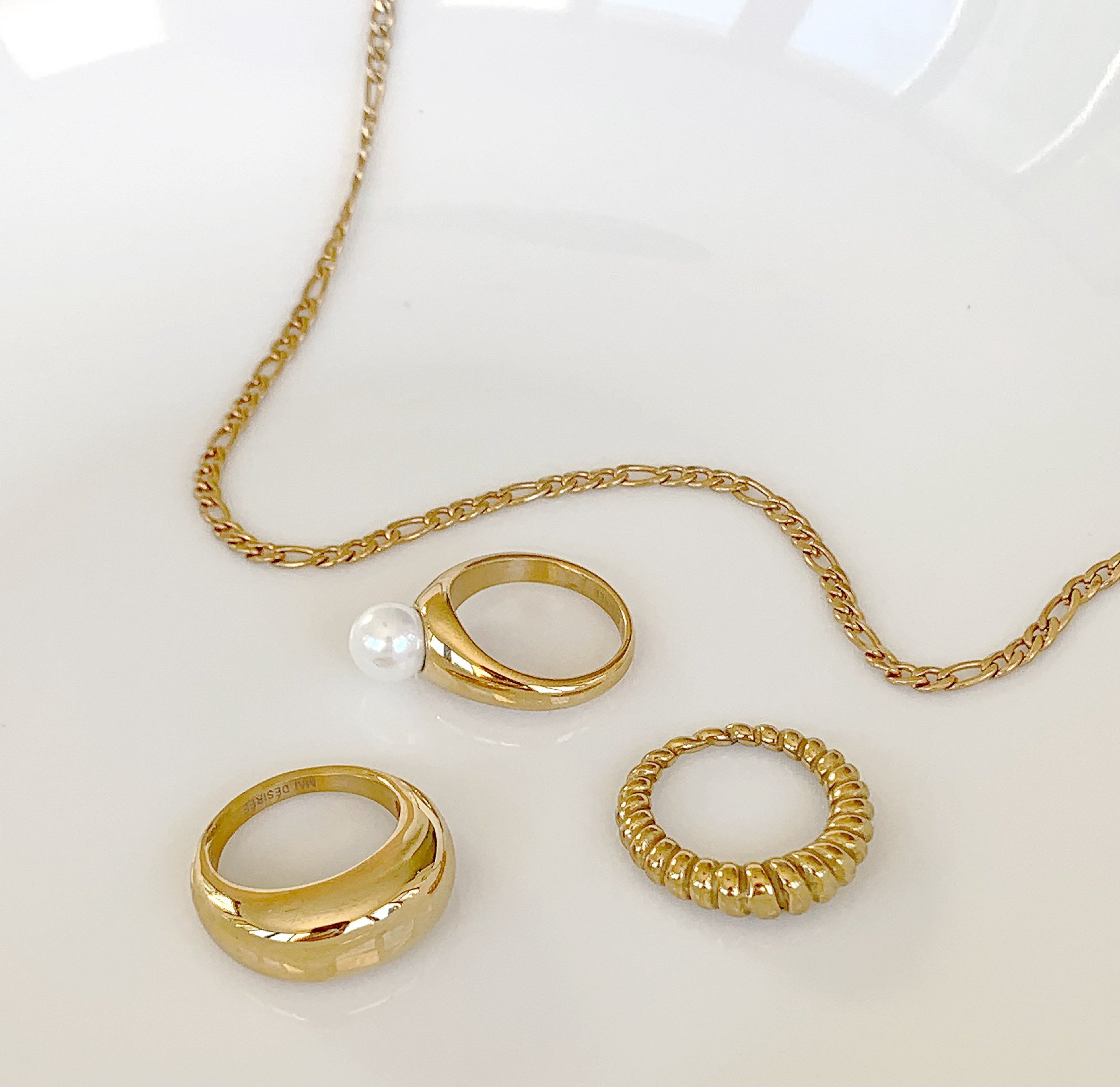 gold dainty jewelry wwaterproof