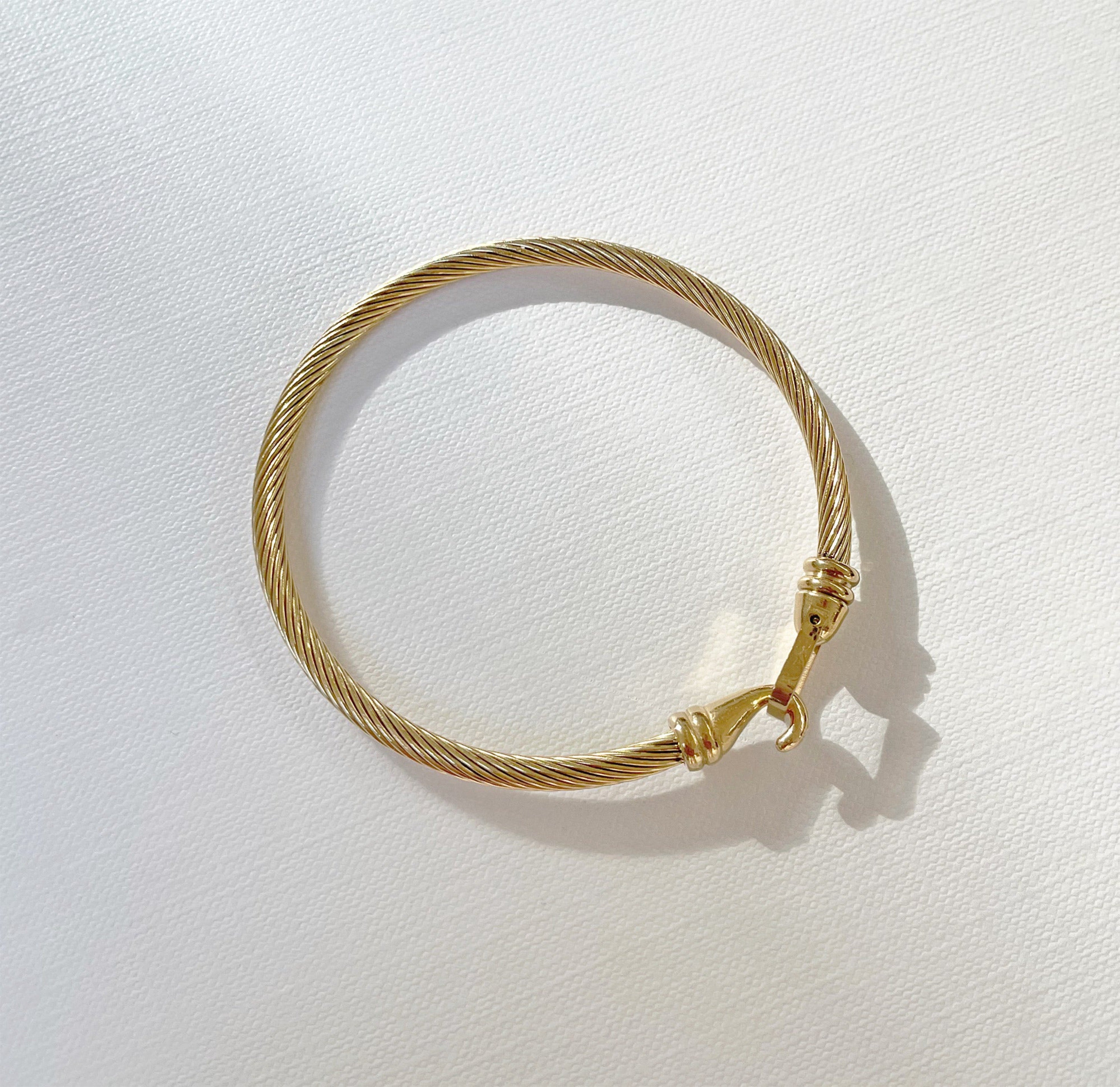GOLD CABLE BUCKLE BRACELET waterproof jewelry