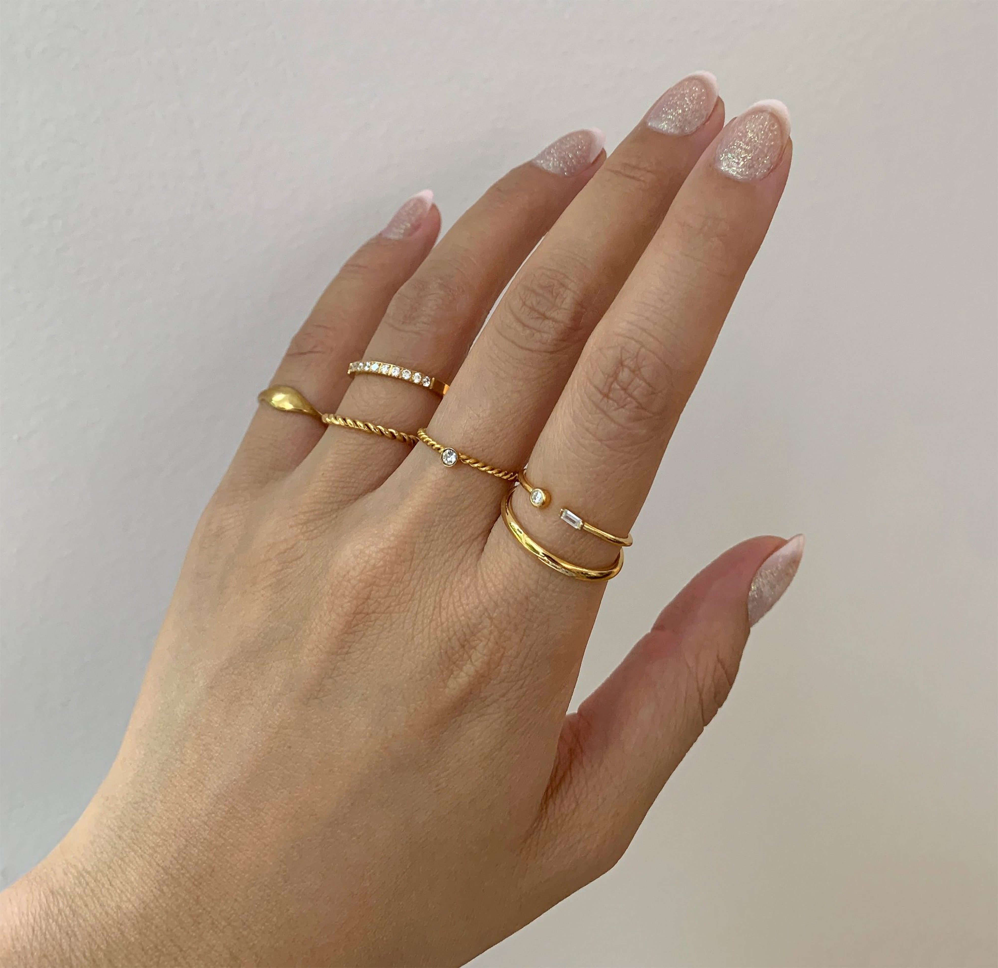 GOLD DAINTY RINGS