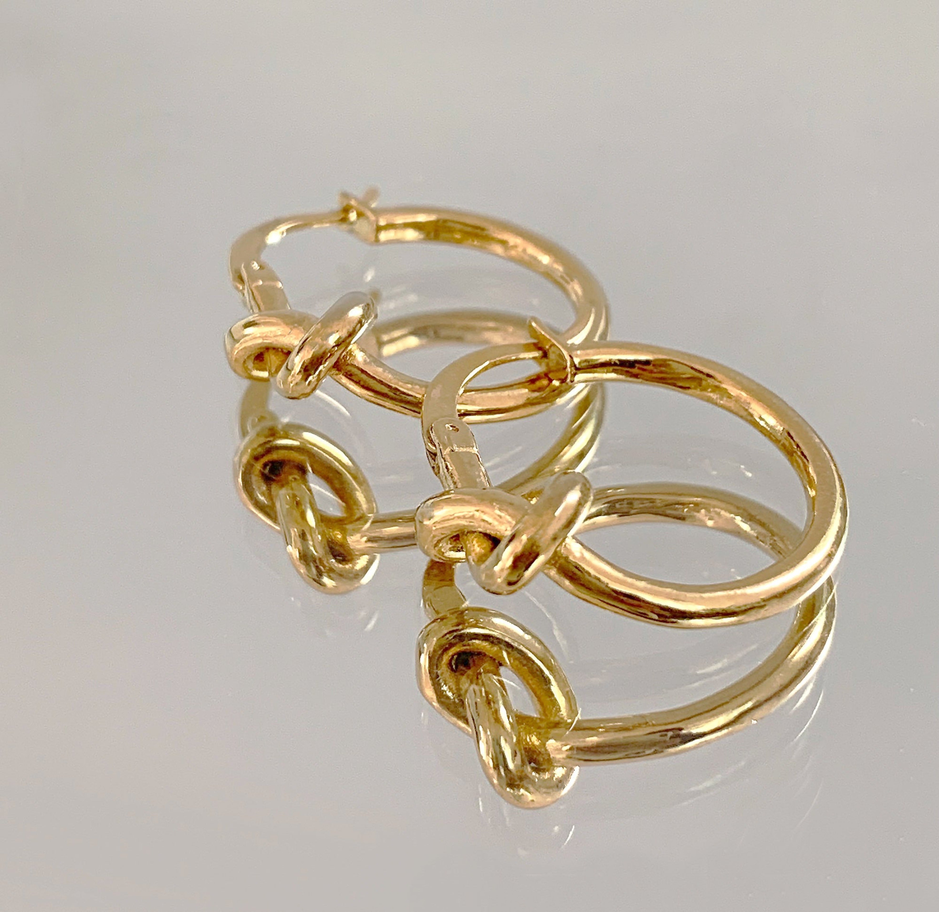 gold hoop earrings waterproof jewelry