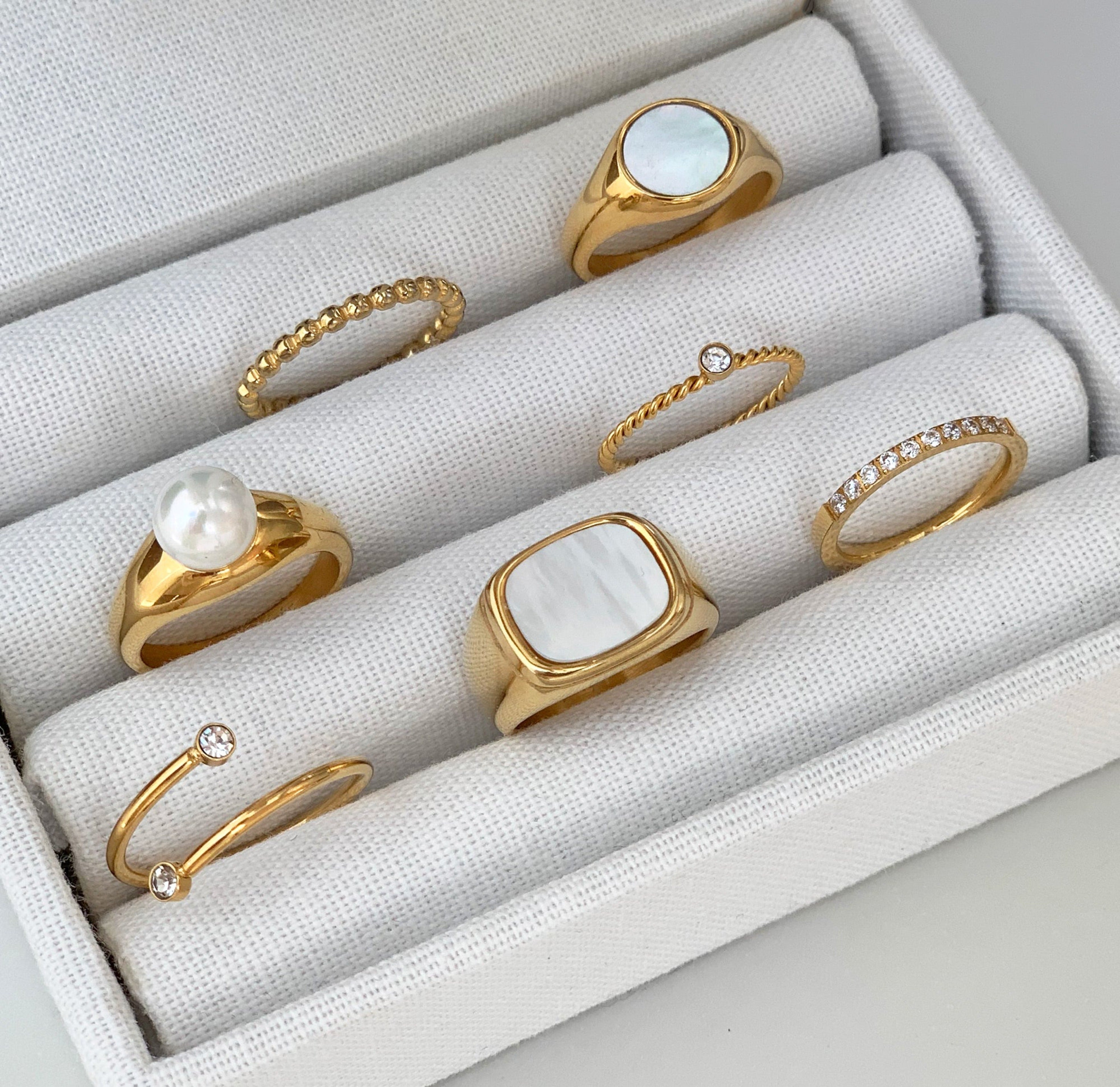 Various gold waterproof rings