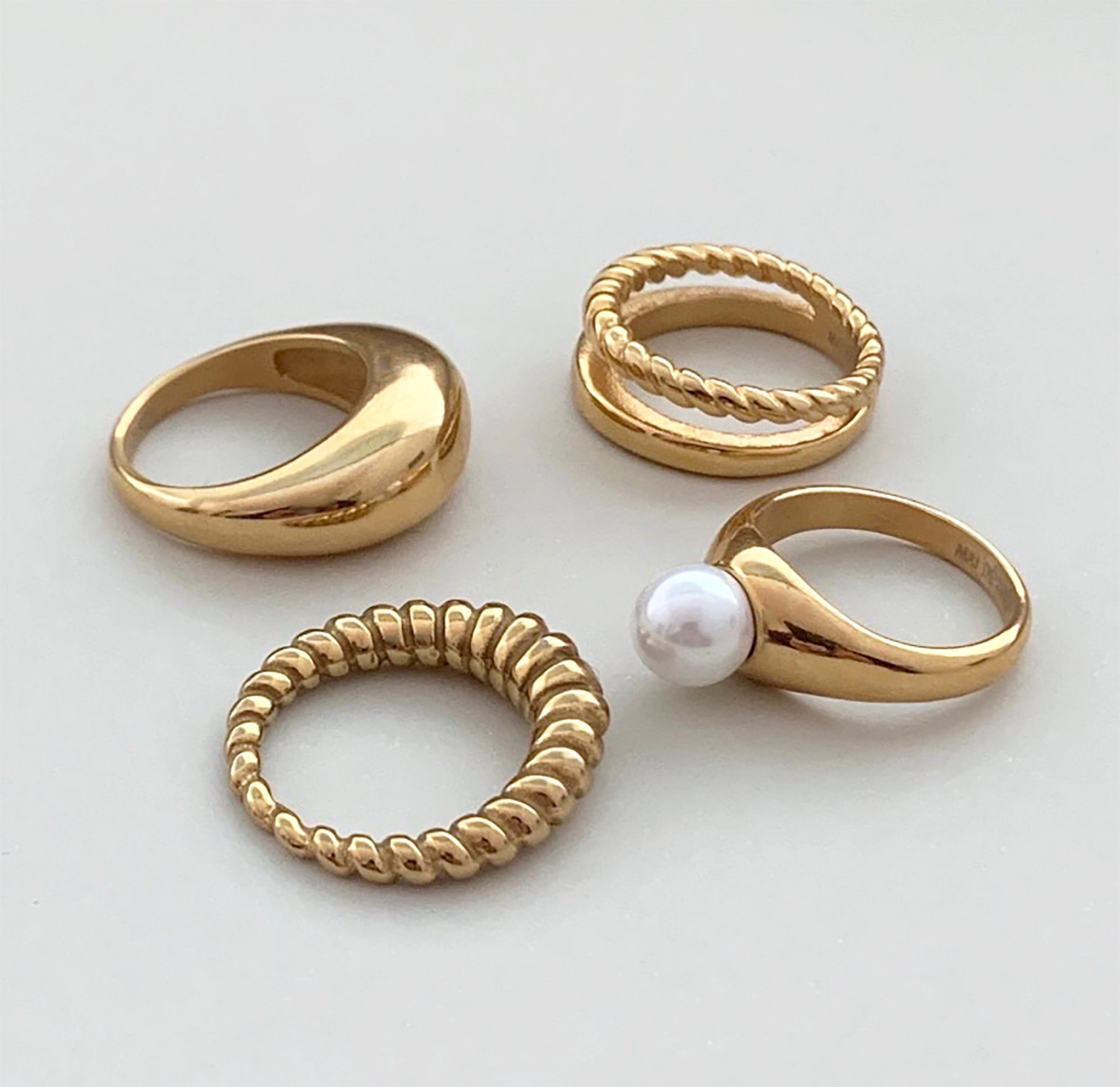 gold  waterproof rings