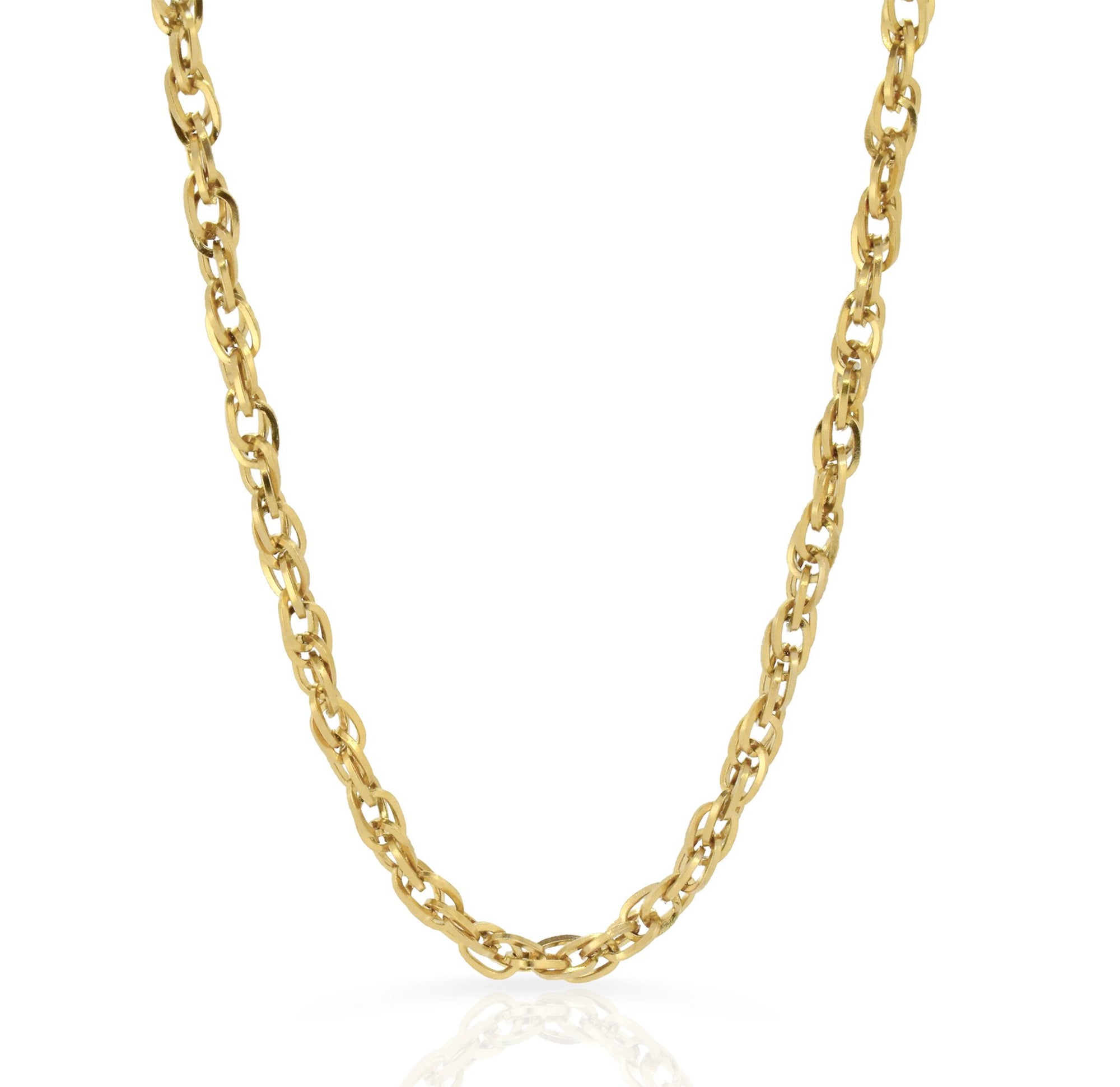 gold rope chain necklace waterproof