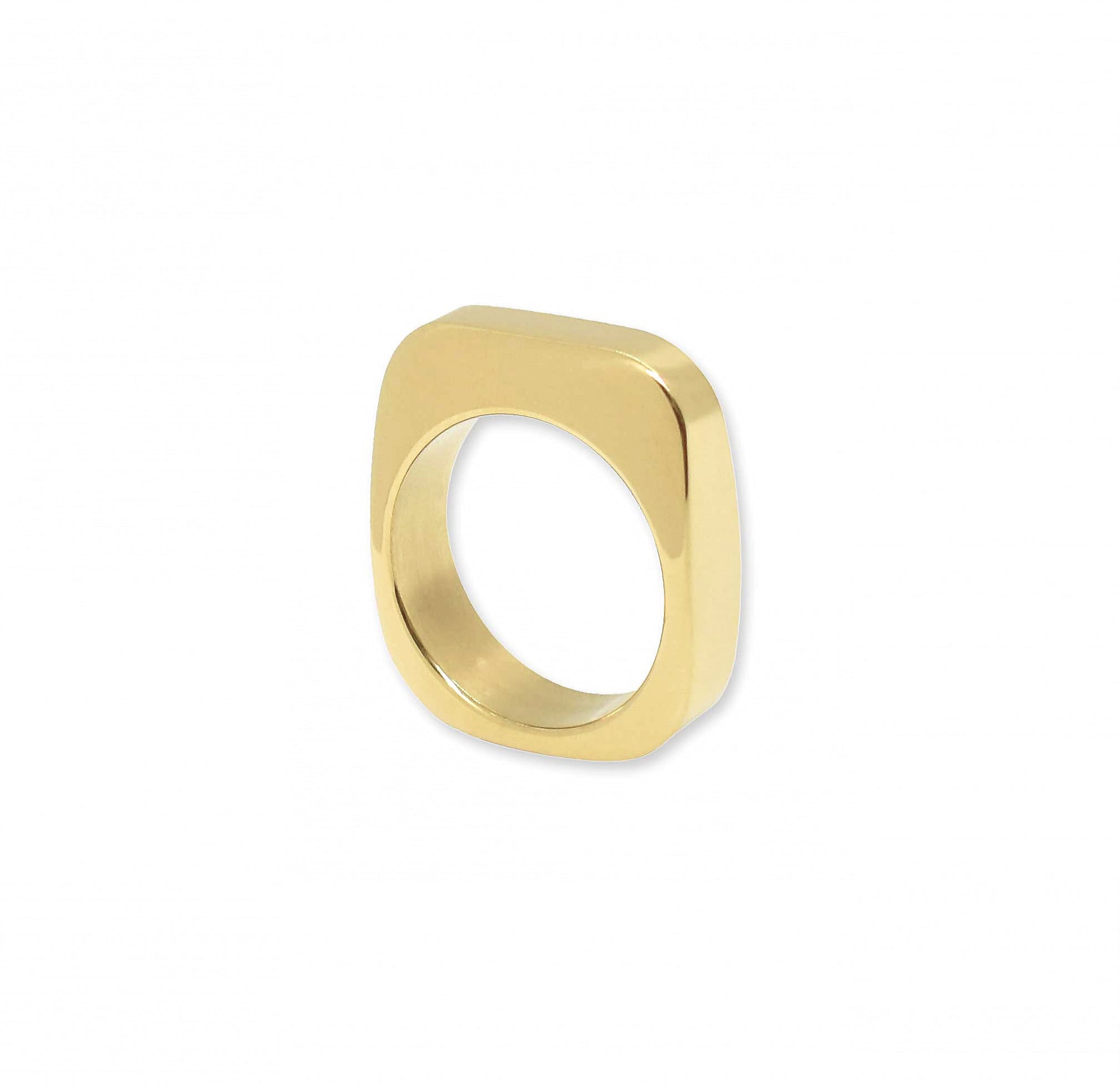 WHITNEY GOLD SQUARE RING