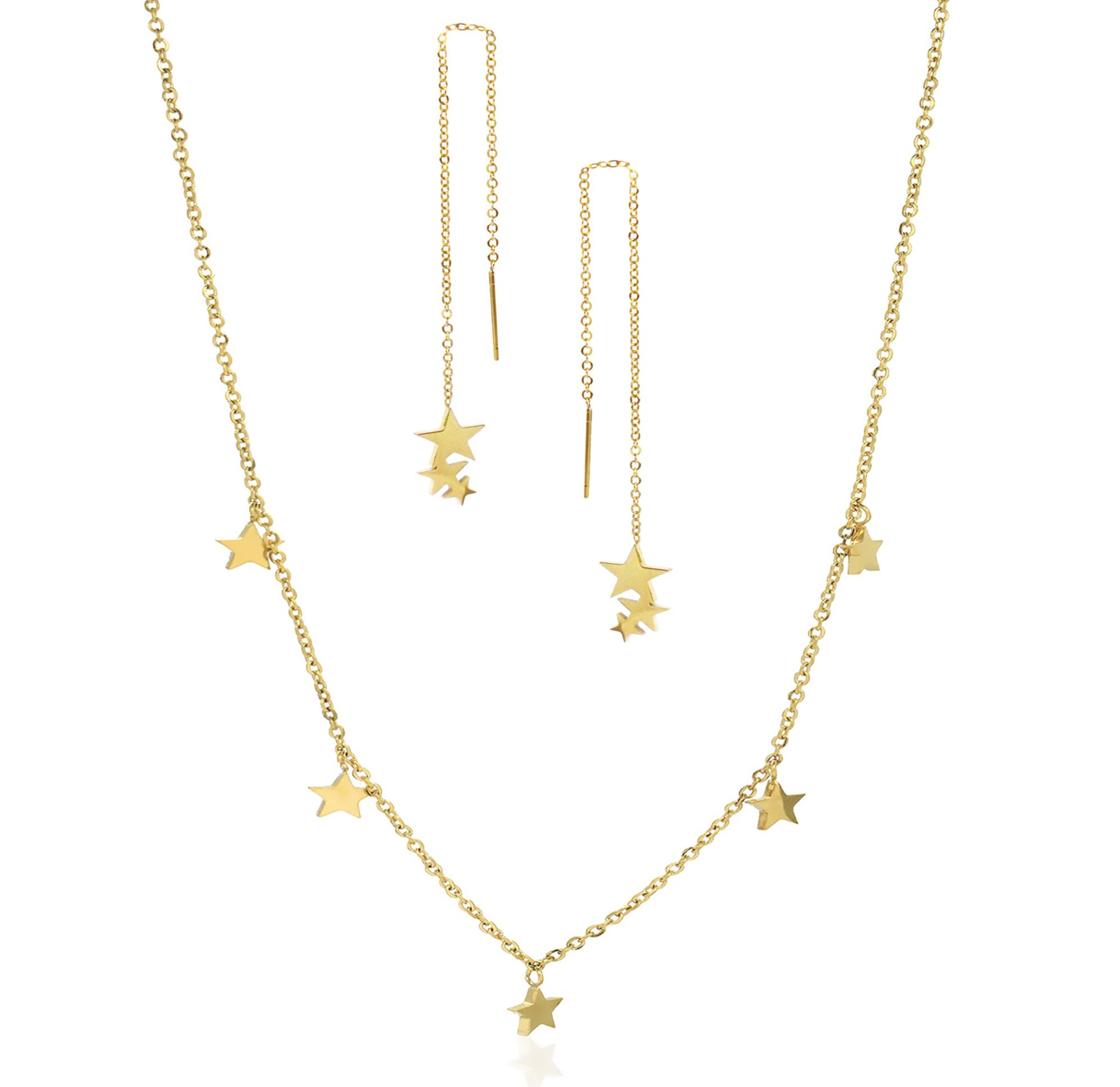 dainty star jewelry gold waterproof
