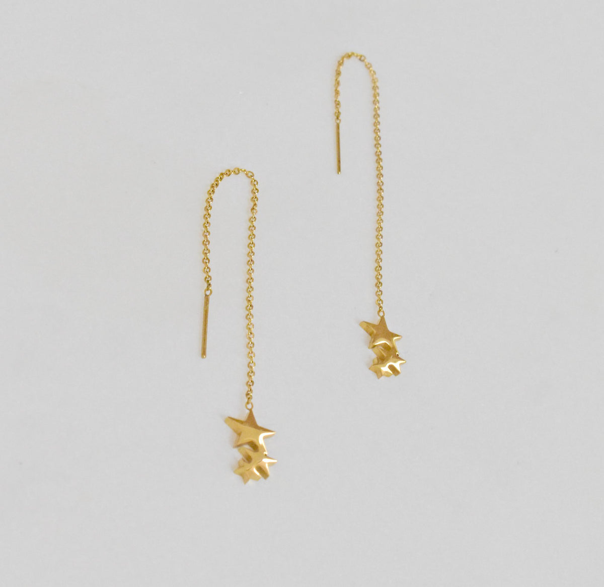 gold threader earrings wateroriif
