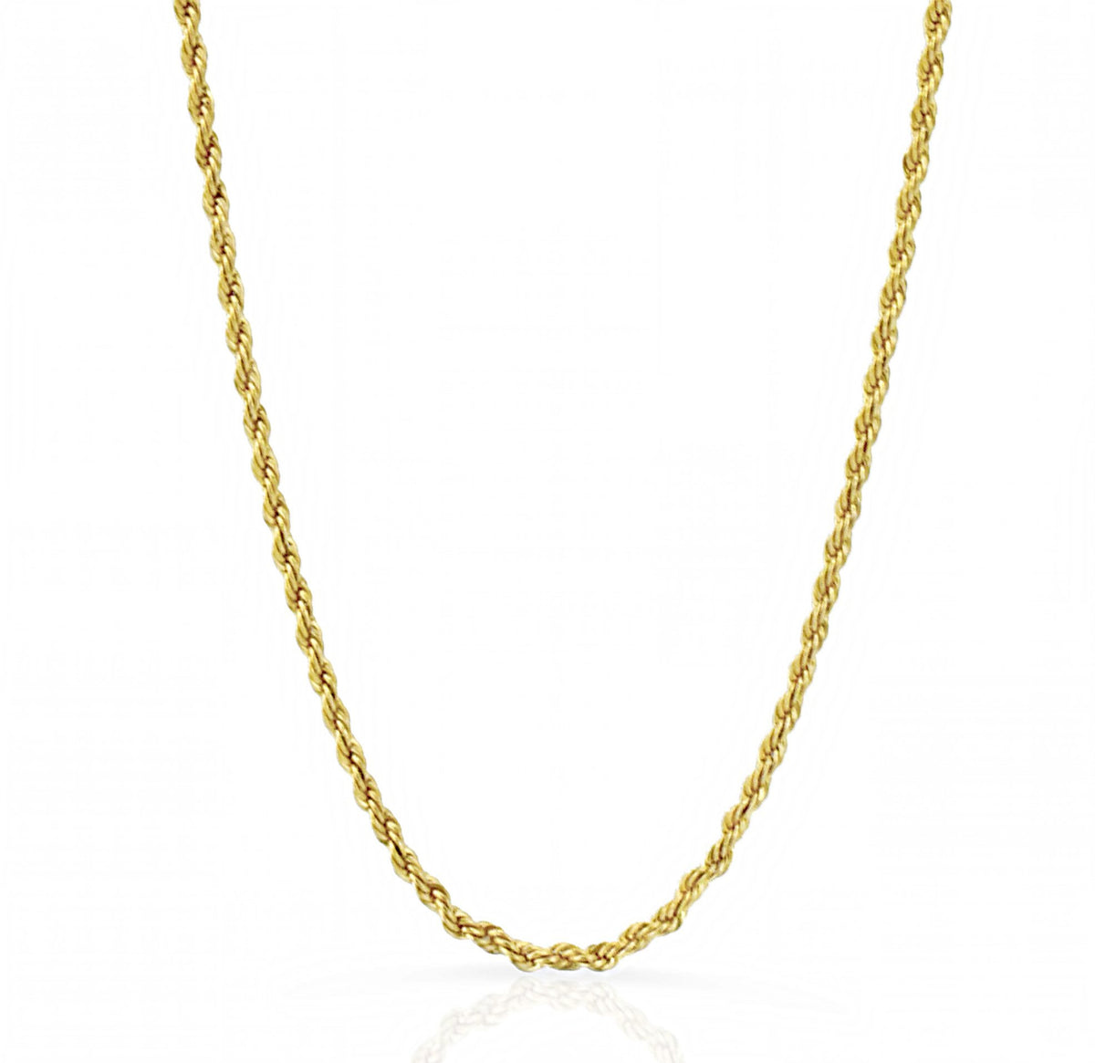 BILLIE THIN GOLD ROPE CHAIN NECKLACE