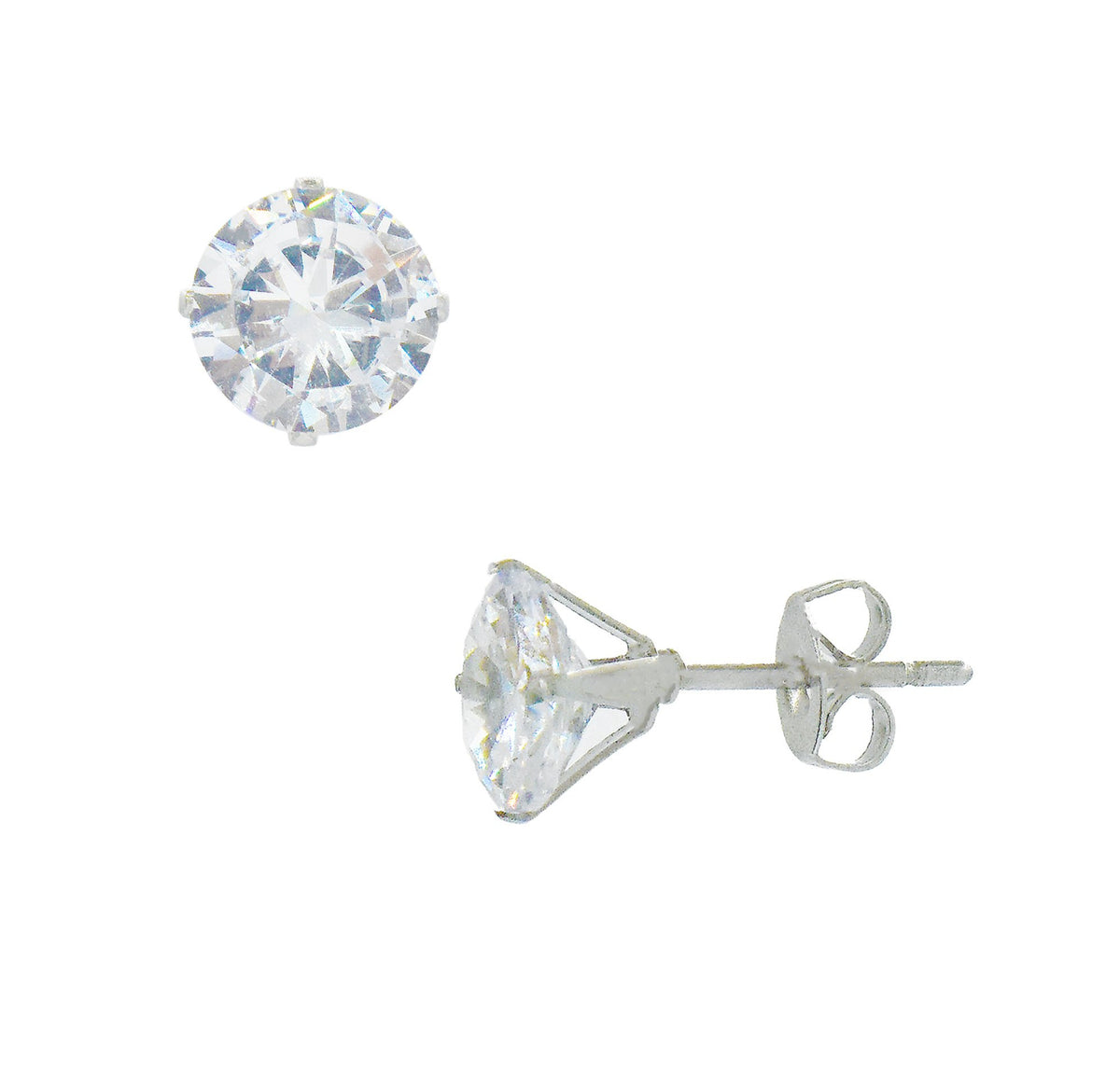large diamond stud earrings hypoallergenic