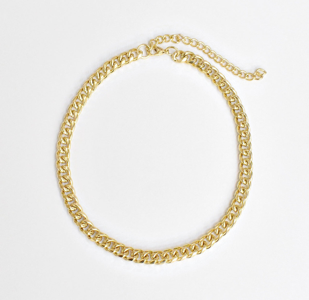 THICK GOLD CHAIN NECKLACE ADJUSTABLE