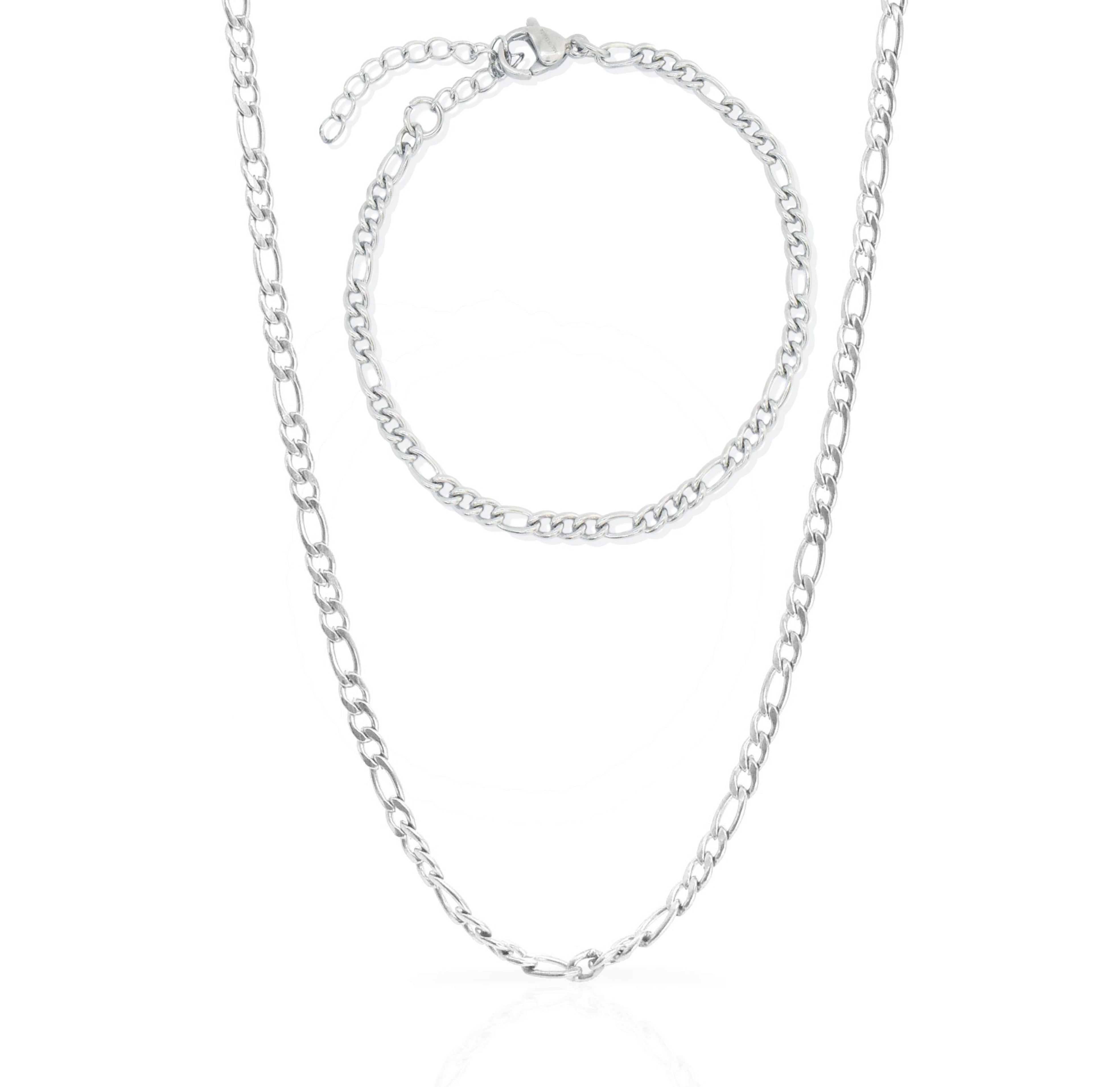 dainty silver chain set waterproof jewelry