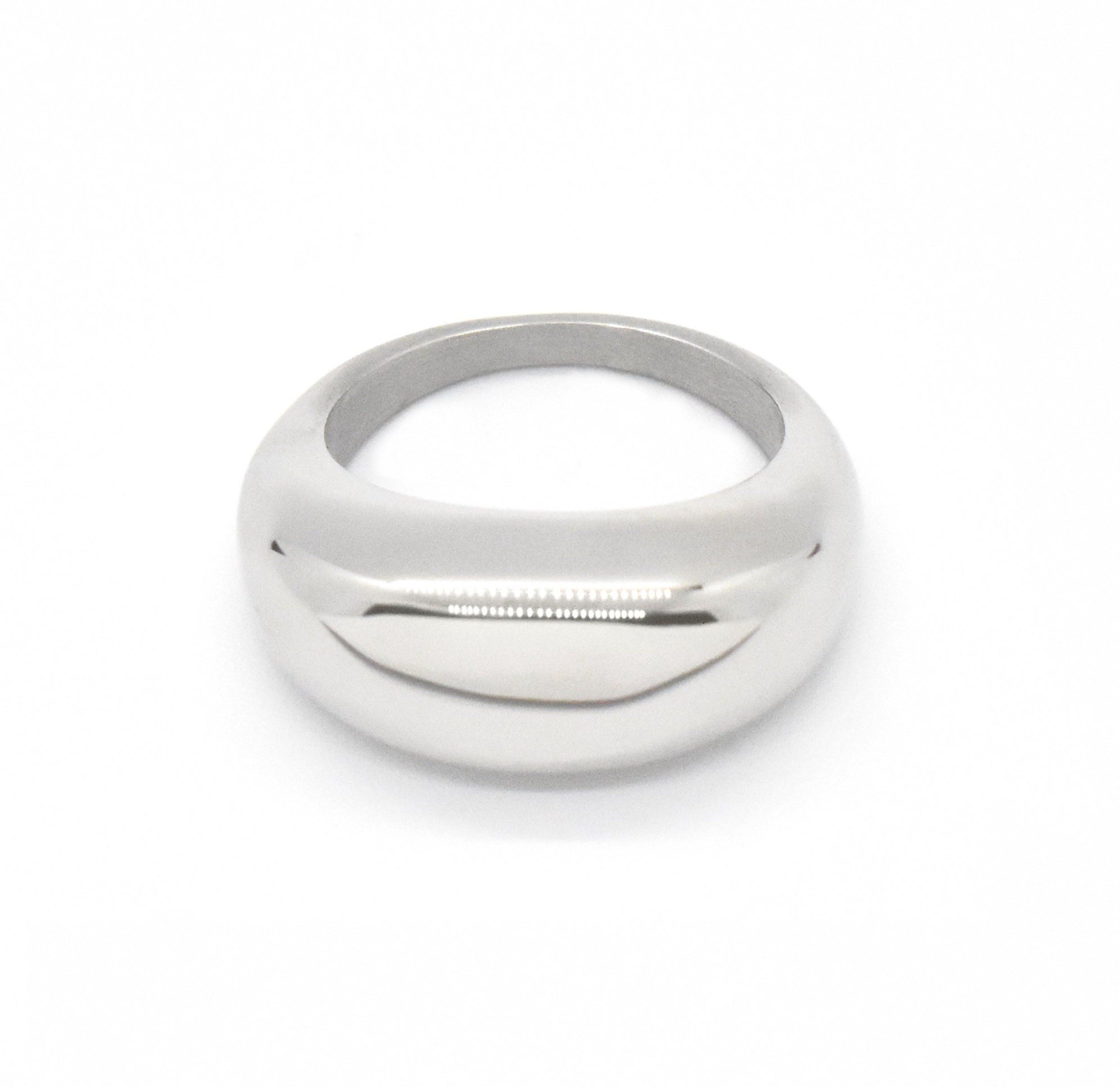 silver dome ring tarnish free waterproof