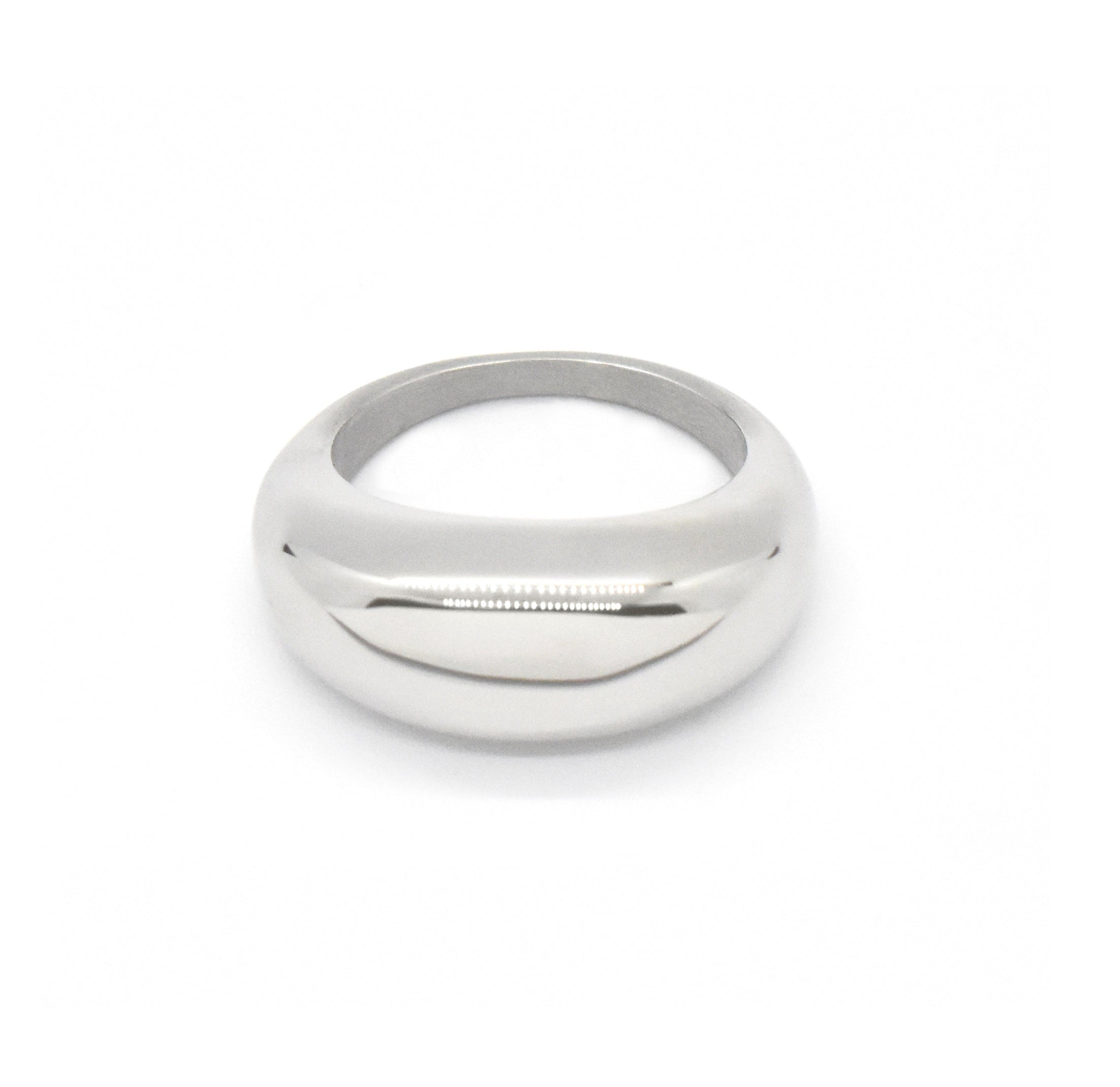 SILVER DOME RING WATERPROOF JEWELRY