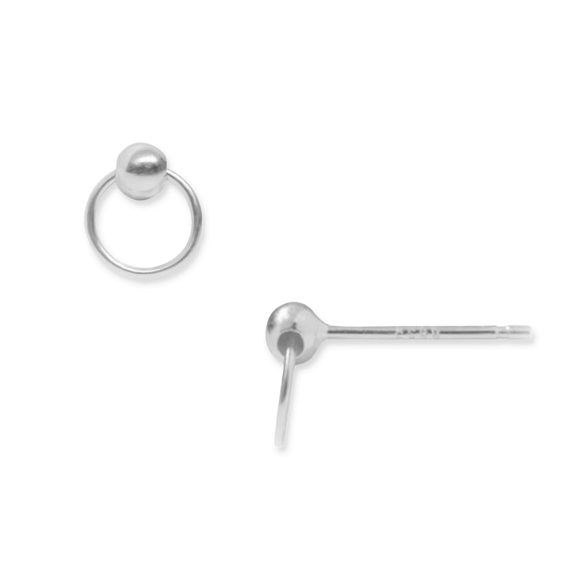 dainty silver door knocker earrings
