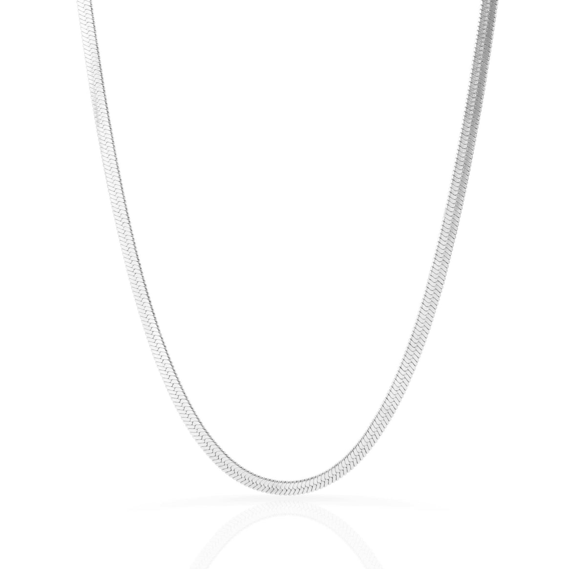 silver snake chain necklace waterproof jewelry