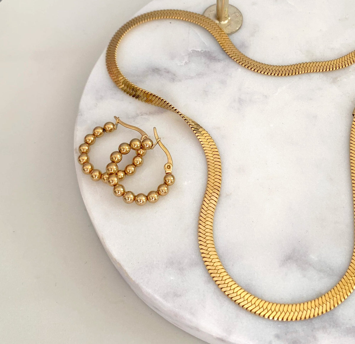 gold snake chain necklace waterproof