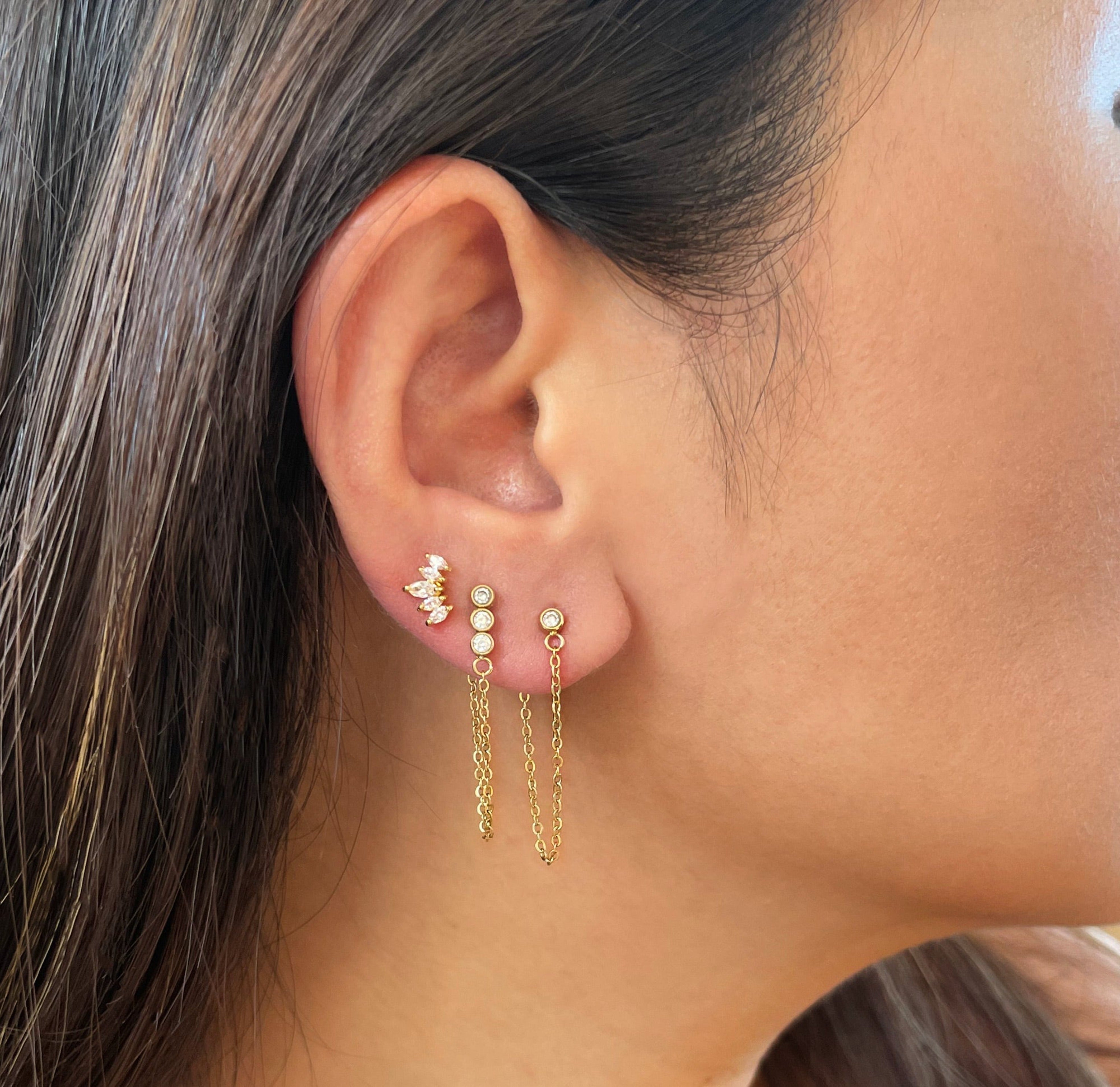 gold earrings waterproof jewelry