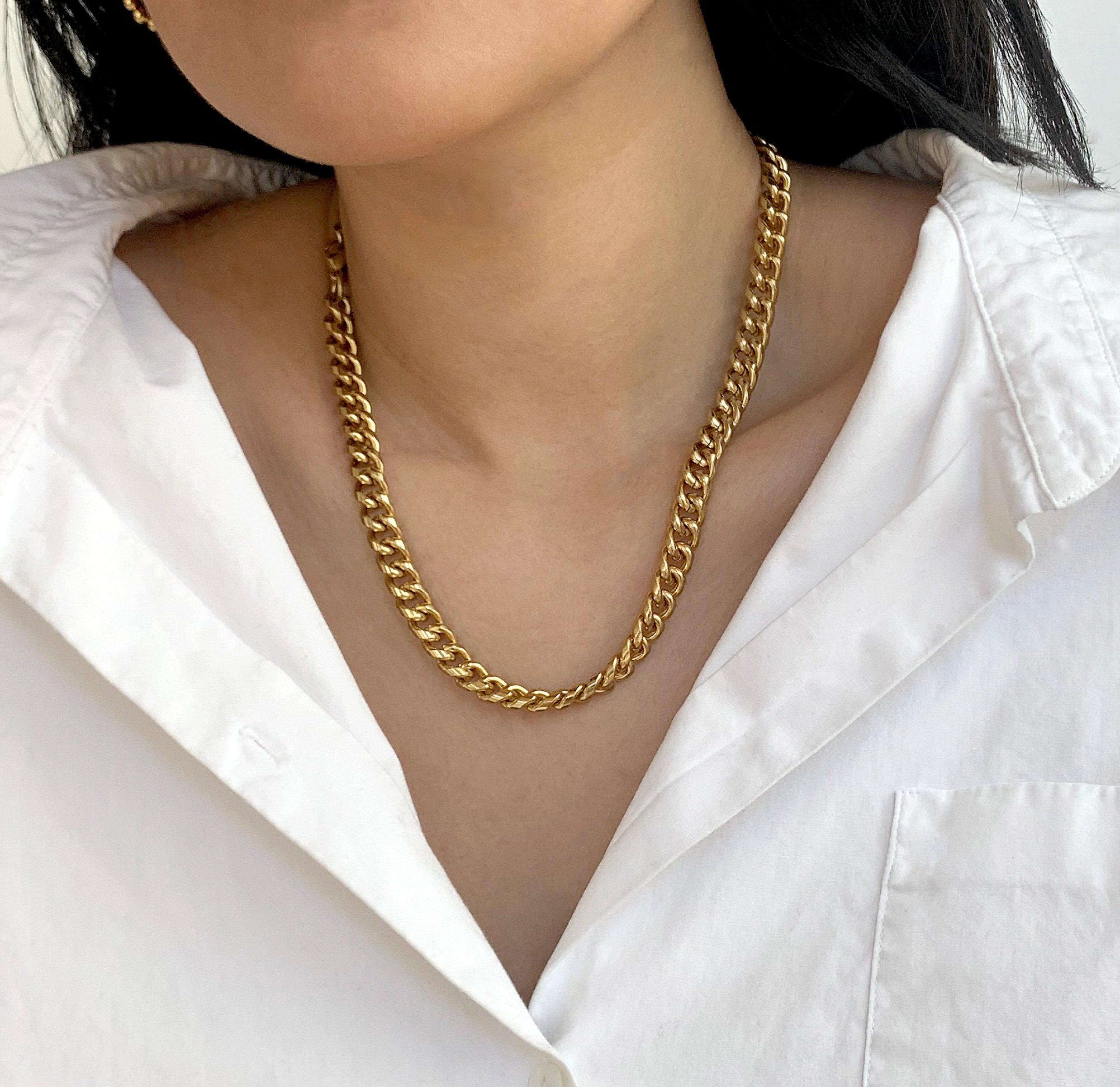 thick gold chain necklace