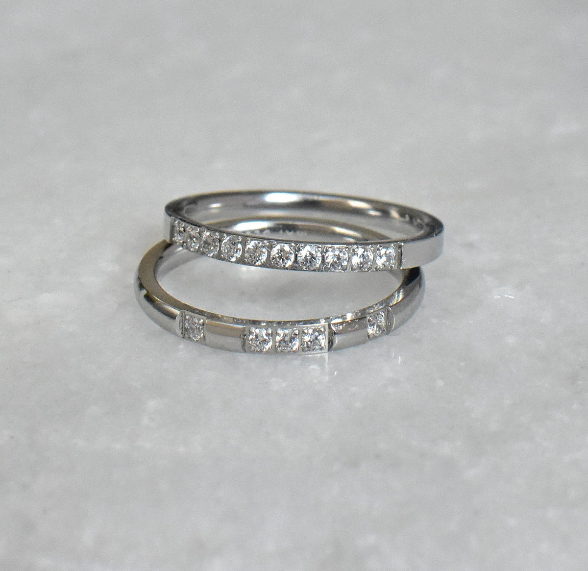 silver eternity ring waterproof jewelry